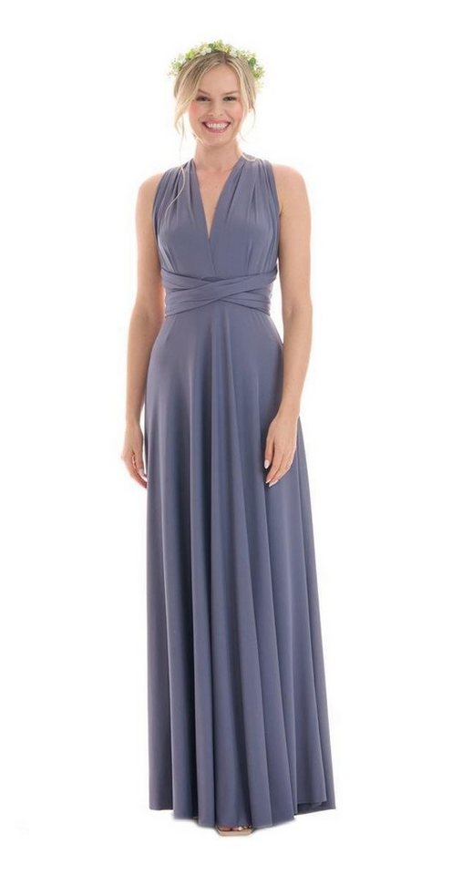 Juvell Abendkleid Wickelkleid - langes Kleid – Brautjungfernkleid (1-tlg)  Infinity Kleid - Hochzeit - festliches Cocktailkleid