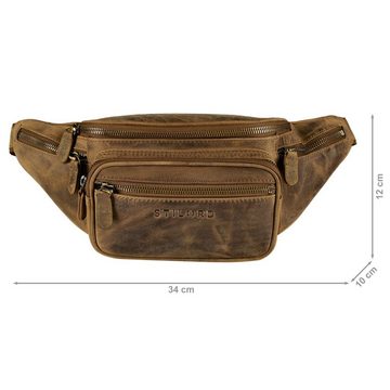 STILORD Bauchtasche "Caspar" Gürteltasche Leder Groß