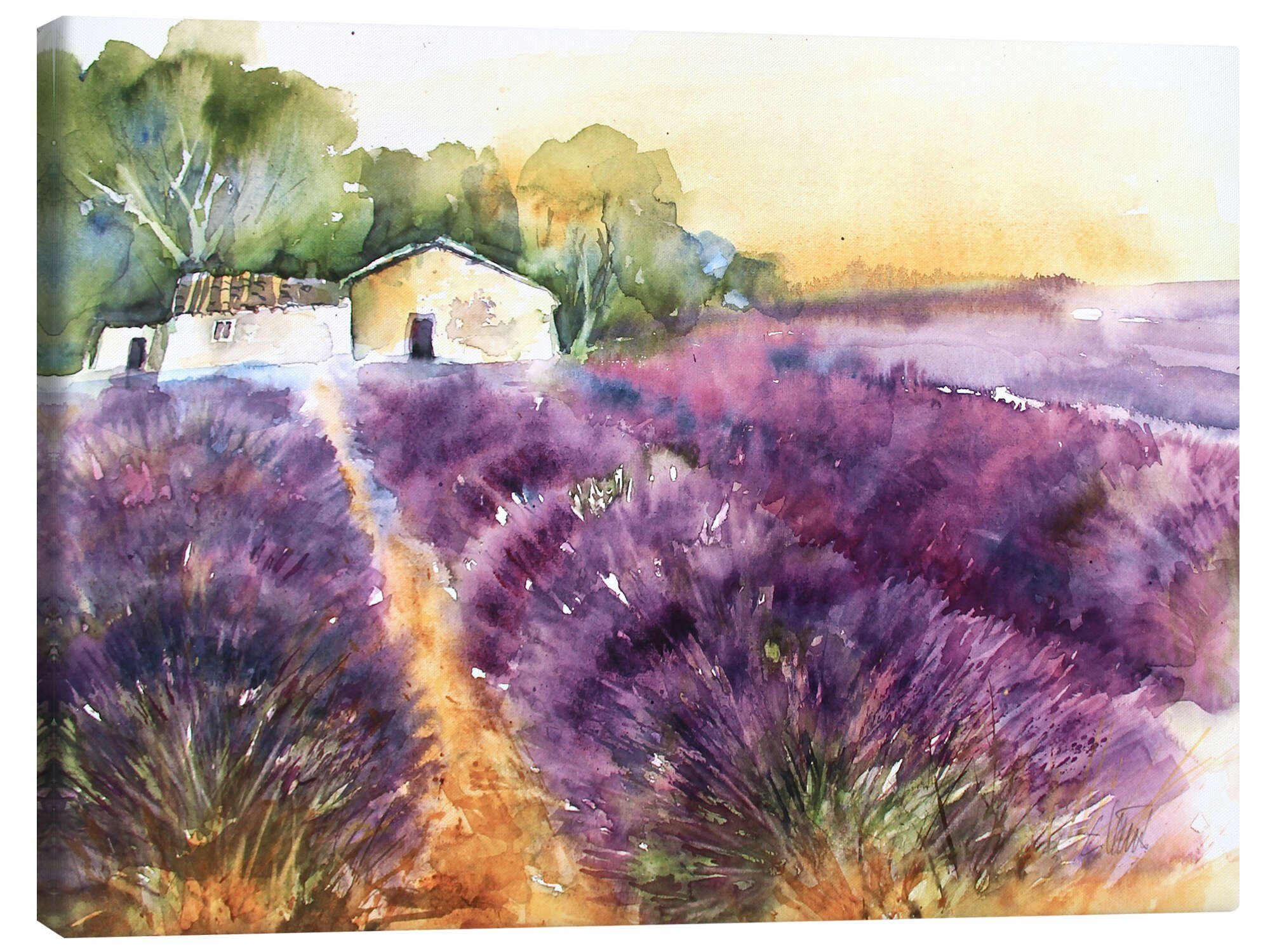 Posterlounge Wandbild Lavendelfeld in der Provence, Eckard Funck, erhältlich als Poster, Leinwandbild, Wandsticker oder Acrylglasbild