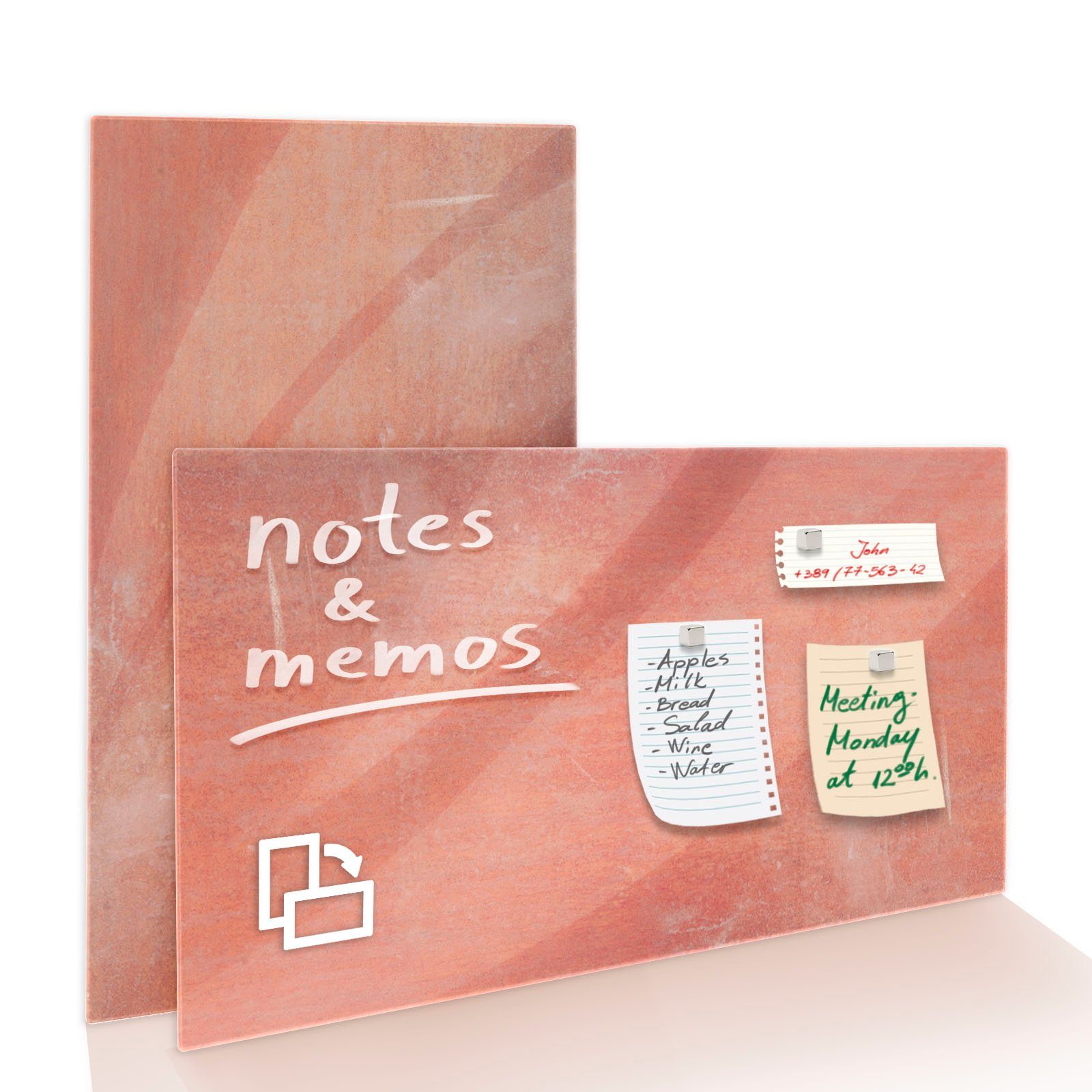 Karat Memoboard Design-Glas-Memoboard, Inkl. Magnete & günstig online kaufen