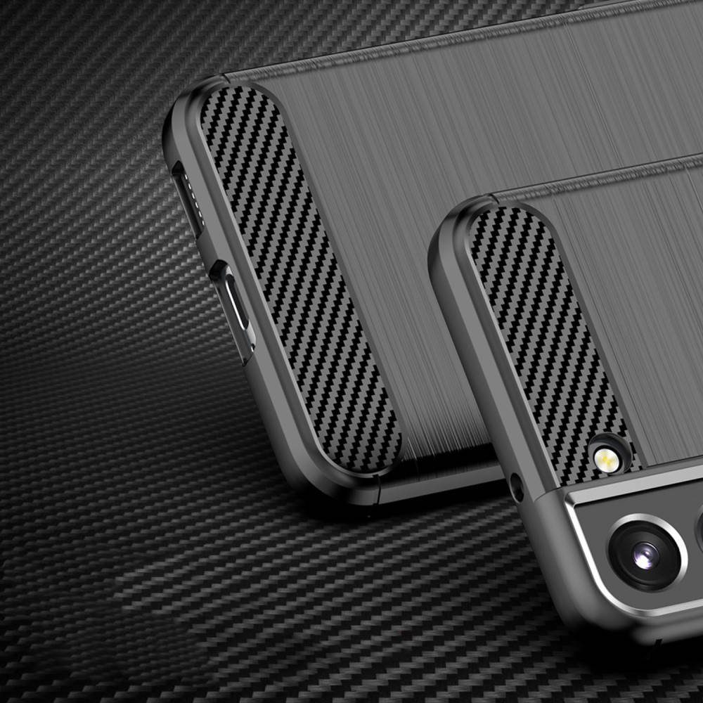 cofi1453 Bumper Silikon Hülle Bumper Carbon für SAMSUNG GALAXY S23 Ultra (S918B)