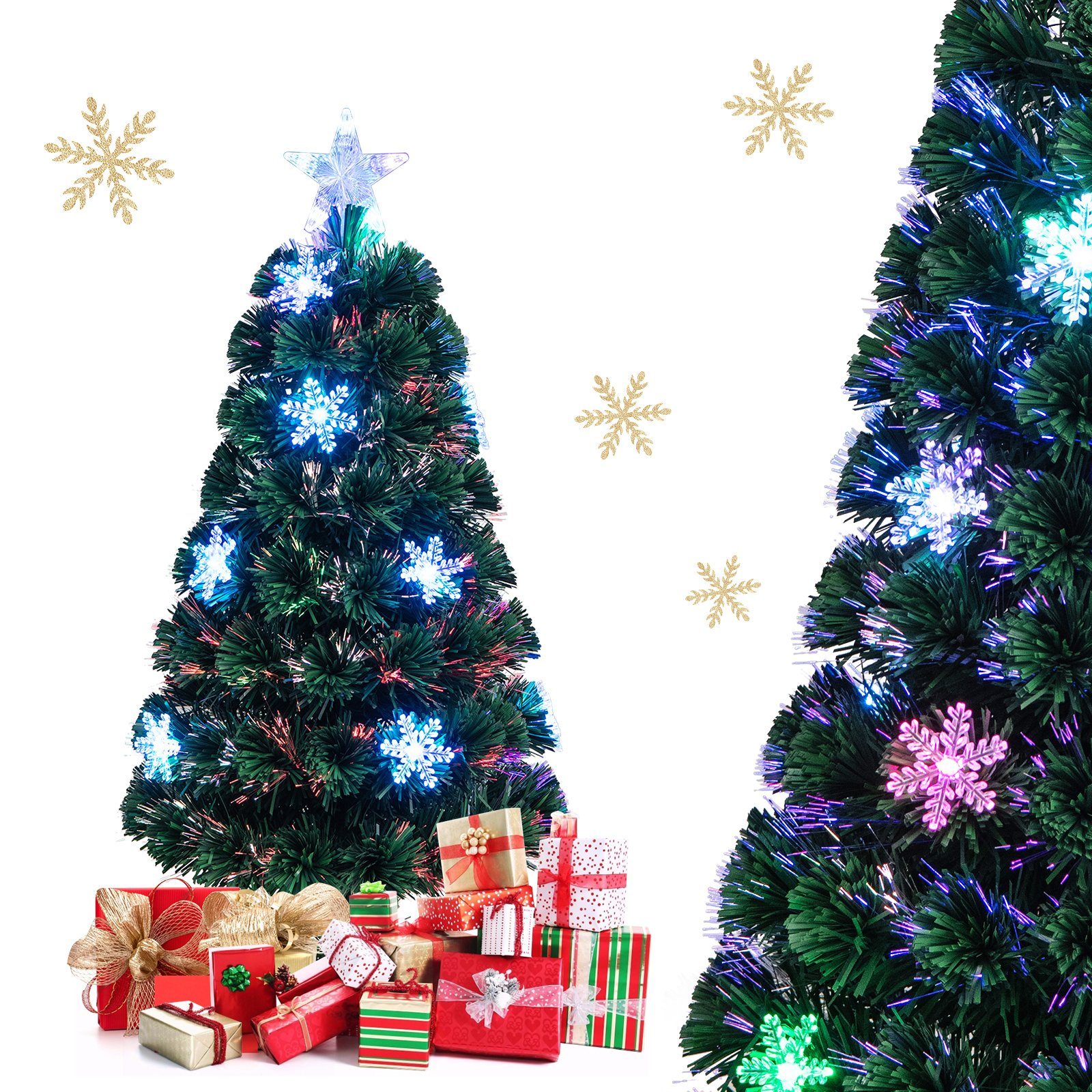 Glasfaser Tannenbaum 2025 Binni Goldina