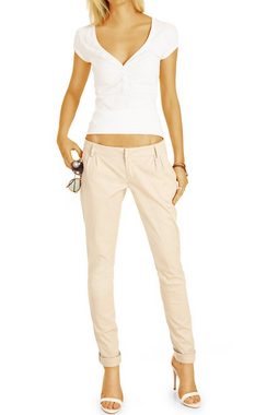 be styled Chinohose BE STYLED Chinos - Tapered Stoffhose, Hüfthose mit Stretch - Damen - h20a