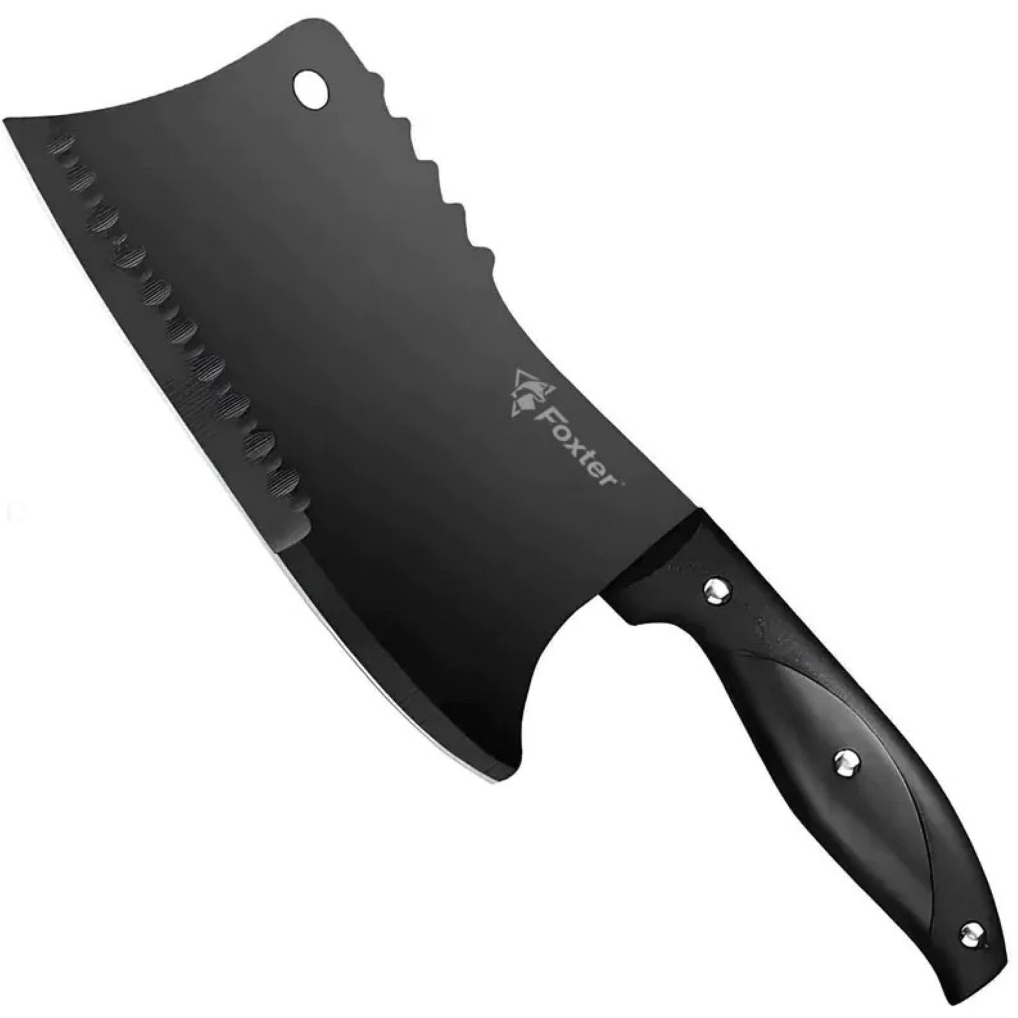 Foxter Kochmesser Scharfes Küchenhackbeil – Edelstahl Kochmesser 29 cm ...