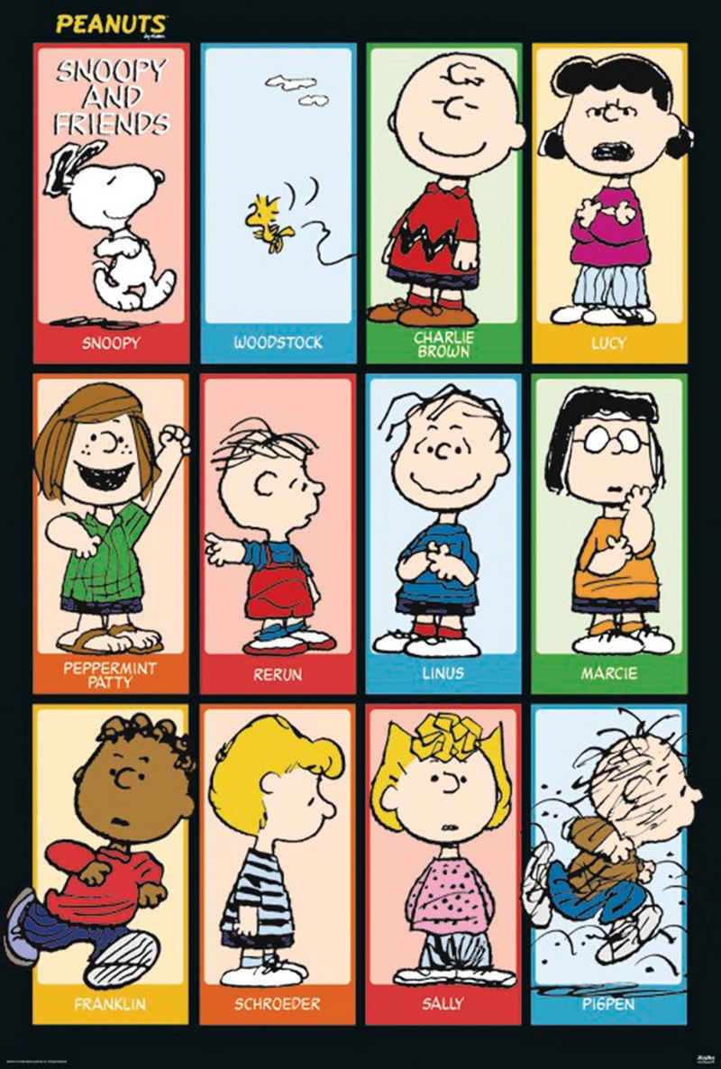 Close Up Poster Peanuts Poster Snoopy & Friends 68,5 x 101,5 cm