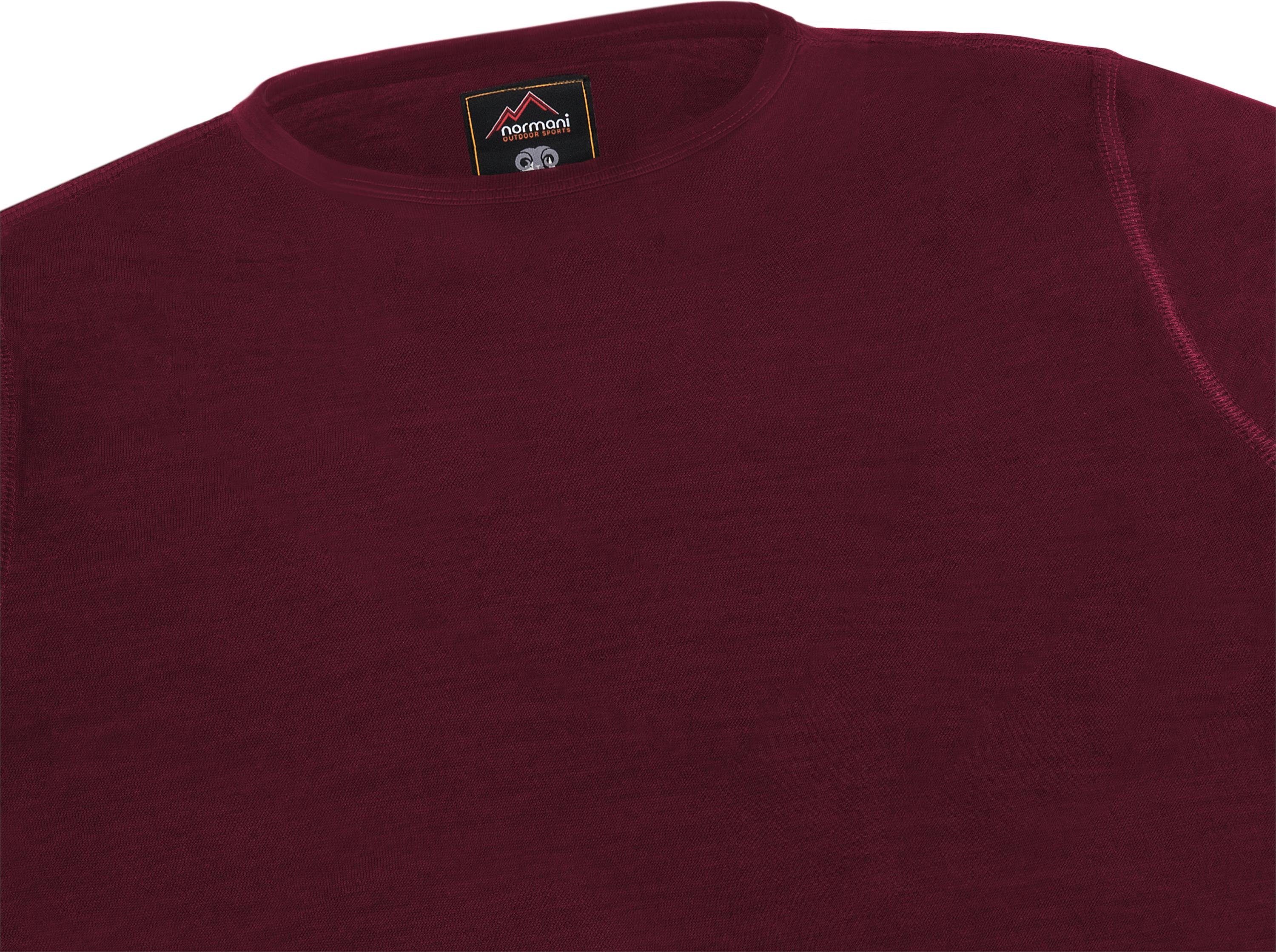 normani Langarmshirt Damen Merino Langarm-Shirt Mandurah Ski-Unterwäsche Rundhals Merino Pullover Unterhemd - 100 % Merinowolle – Bild 5 von 5