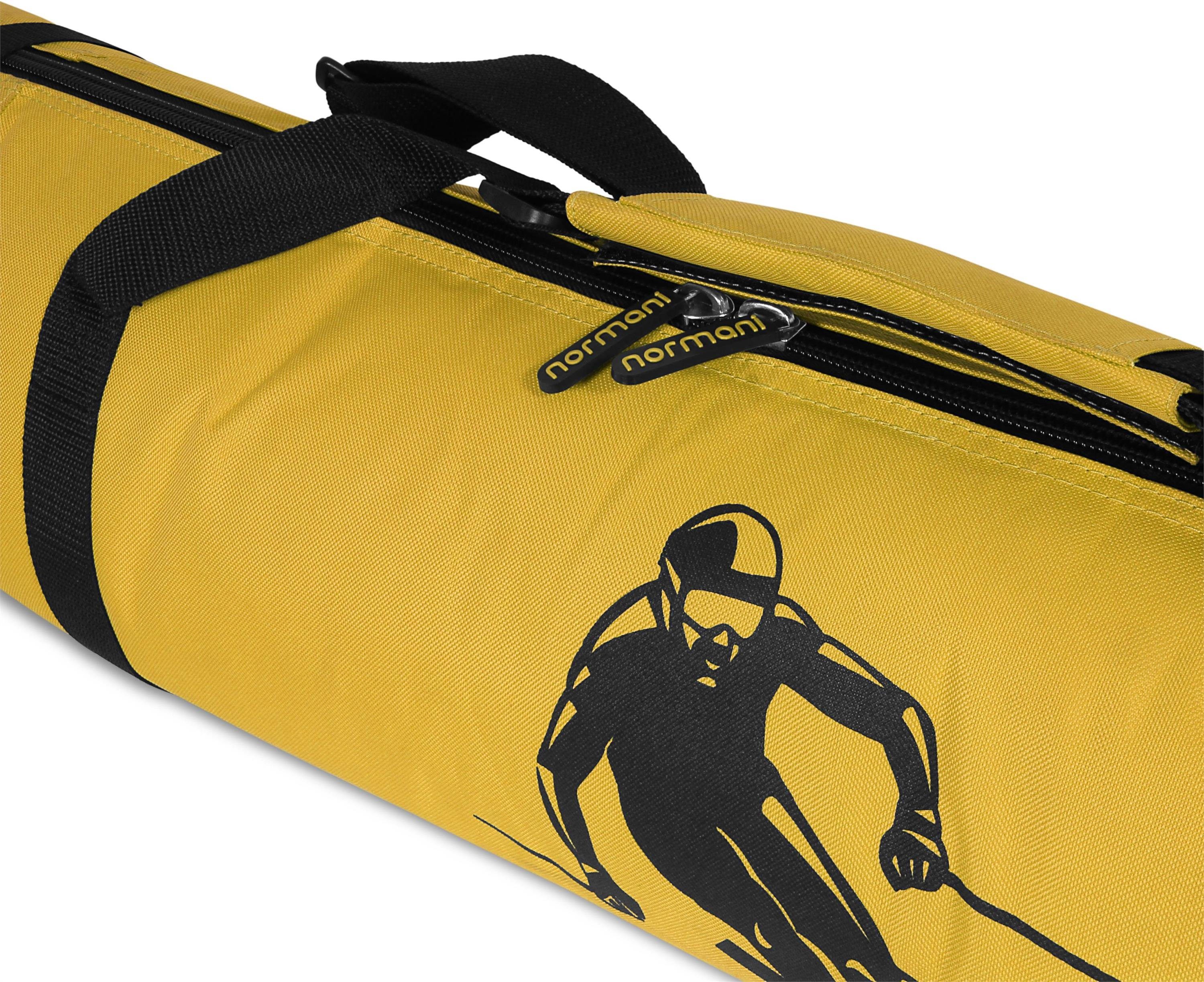 Skistöcke Run Gelb Skier für normani und Skitasche Alpine Aufbewahrungstasche Sporttasche 170, Transporttasche Skitasche Skihülle