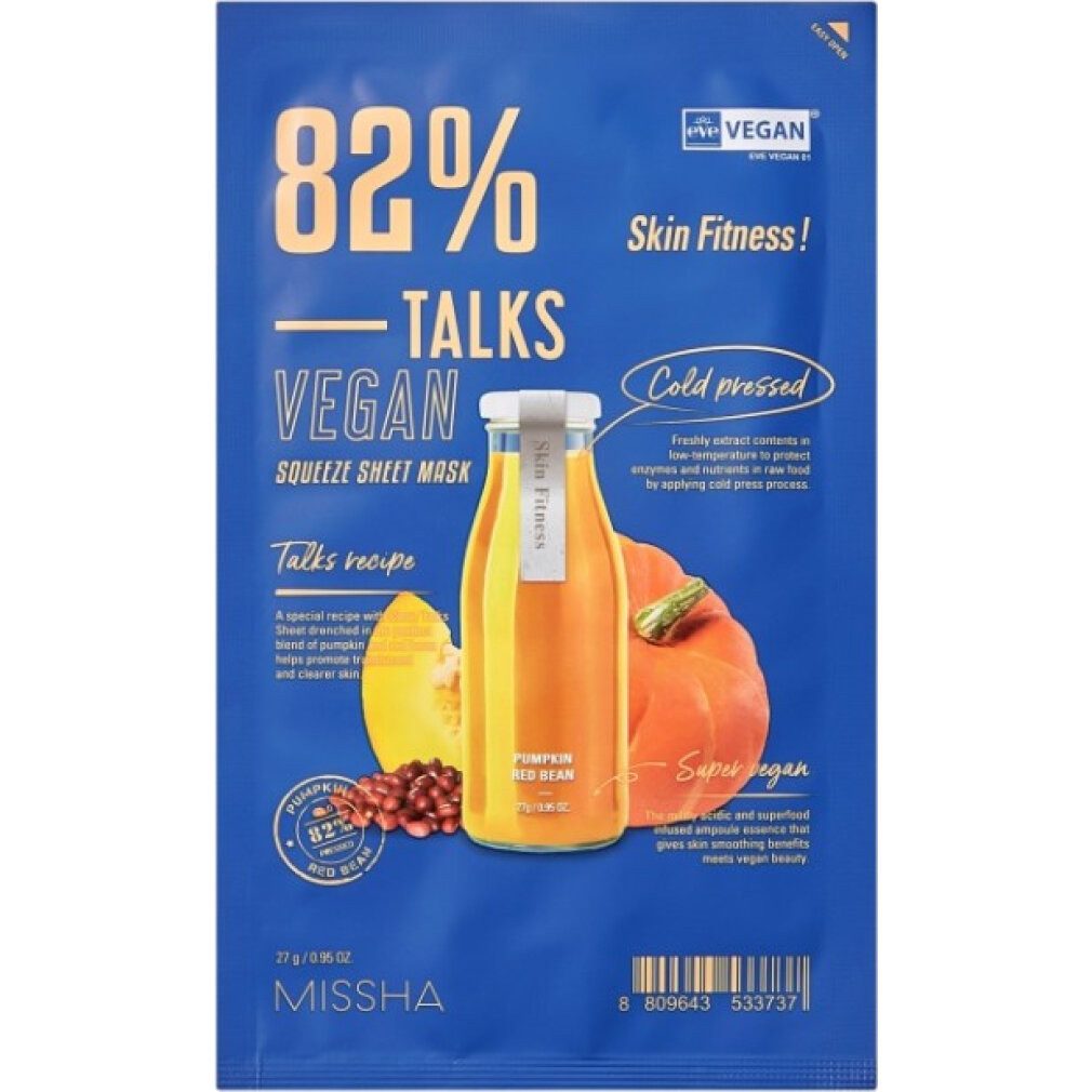 Missha Körperpflegemittel Talks Vegan Squeeze Sheet Mask 27g