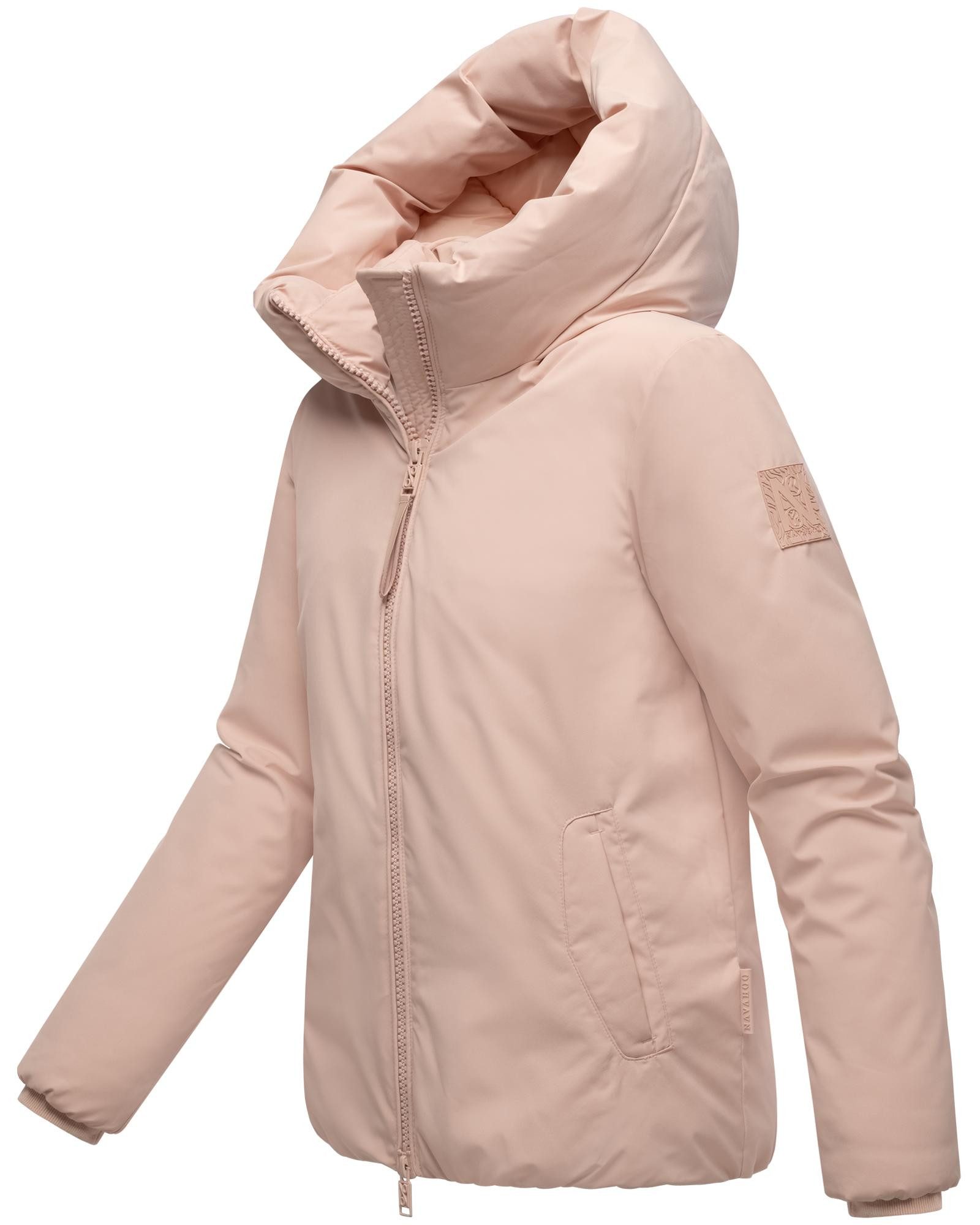 Navahoo Winterjacke Blütenlicht 14 Warme Damenjacke mit hohem Kragen