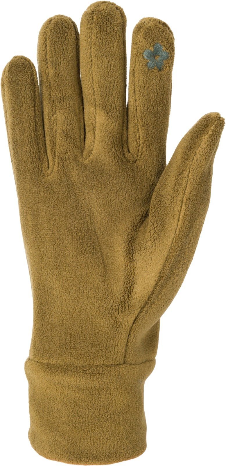 styleBREAKER Fleecehandschuhe Einfarbige Touchscreen Handschuhe Oliv Fleece