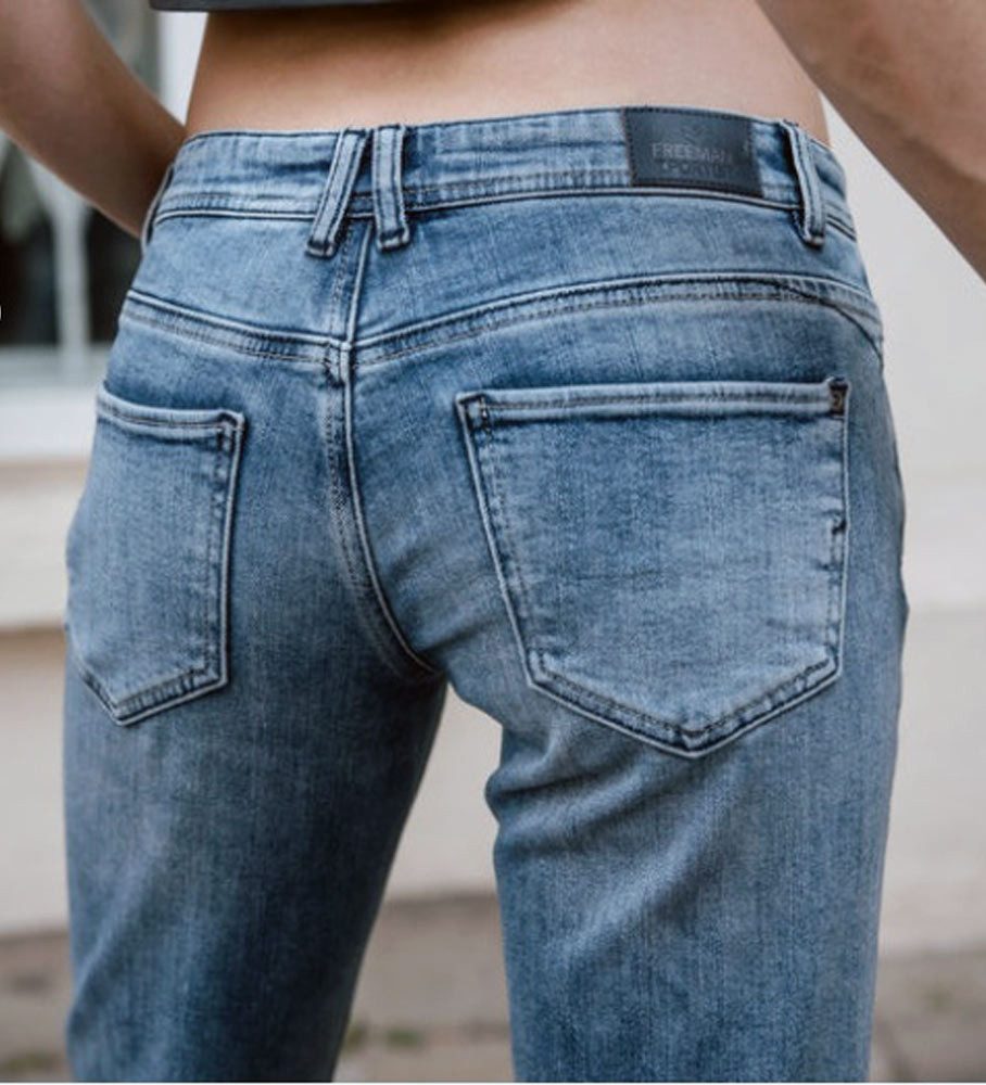 Freeman T. Porter Straight-Jeans Harlow stretch Denim midolo Gürtel nicht mit im Lieferumfang - nur zur Dekoration! – Bild 4 von 5