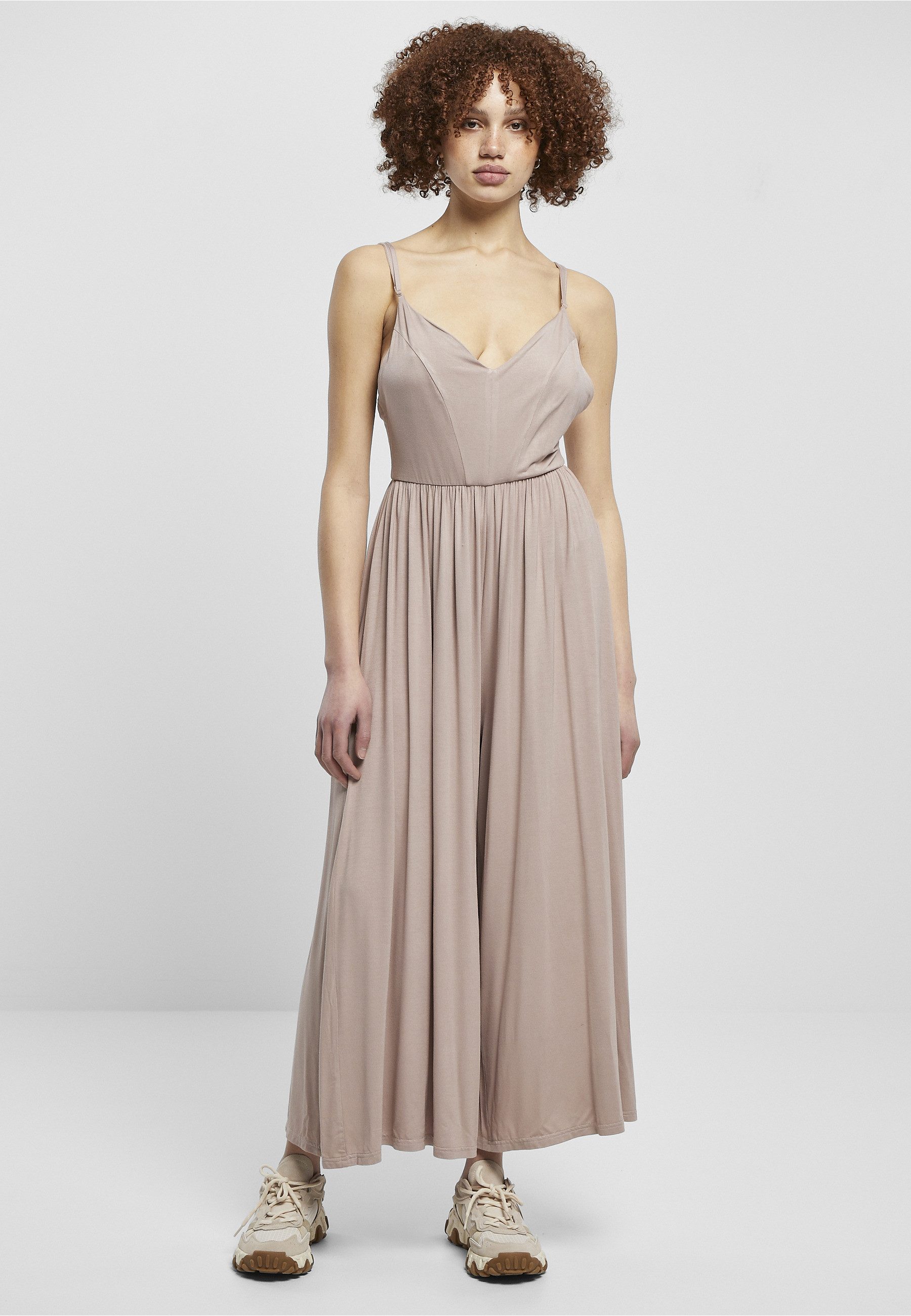 URBAN CLASSICS Jumpsuit Urban Classics Damen Ladies Modal Spaghetti Jumpsuit (1-tlg)