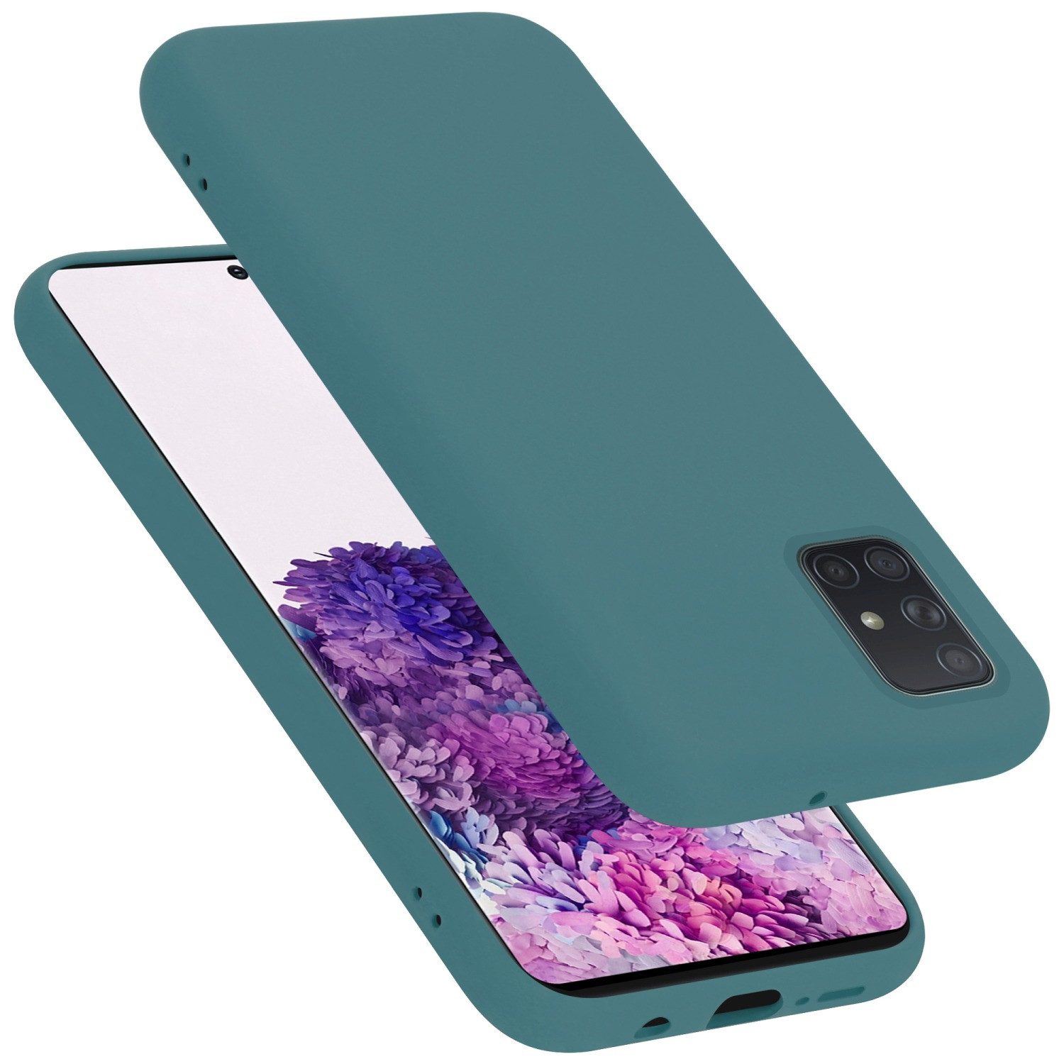 Cadorabo Handyhülle für Samsung Galaxy A71 4G Hülle Samsung Galaxy A71 4G, Flexible Hülle TPU Silikon Schutzhülle Back Cover Case