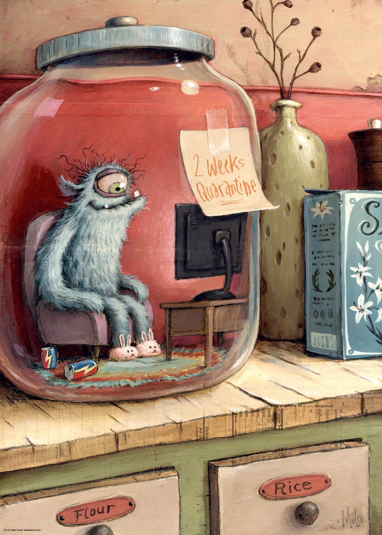 HEYE Puzzle Jarantine / Zozoville, 1000 Puzzleteile, Made in Germany günstig online kaufen