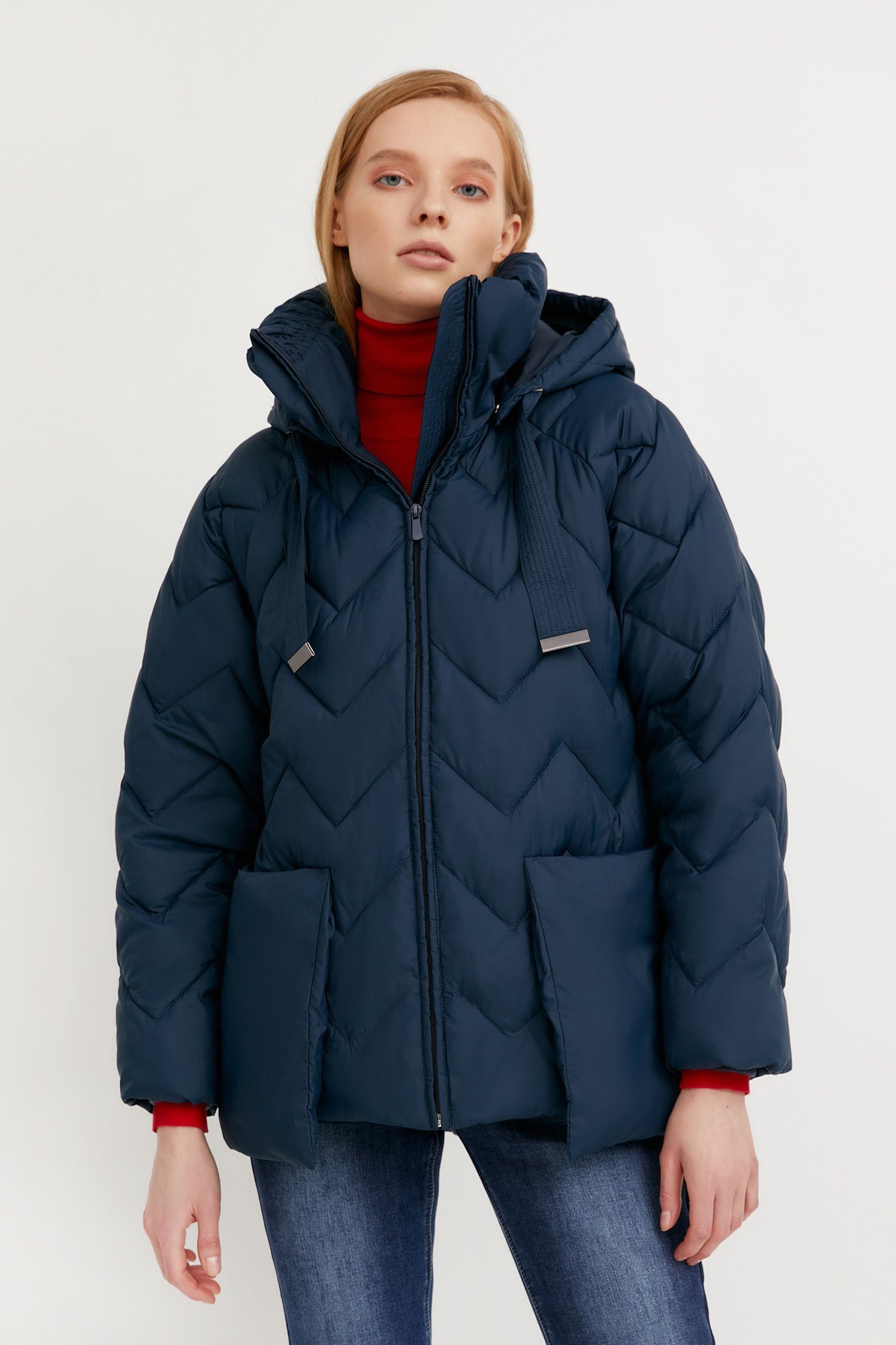 Finn Flare Steppjacke mit aufgesetzten Taschen