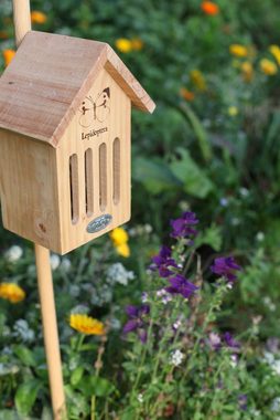 esschert design Nistkasten Schmetterlingshaus mit Silhouette aus Kiefernholz