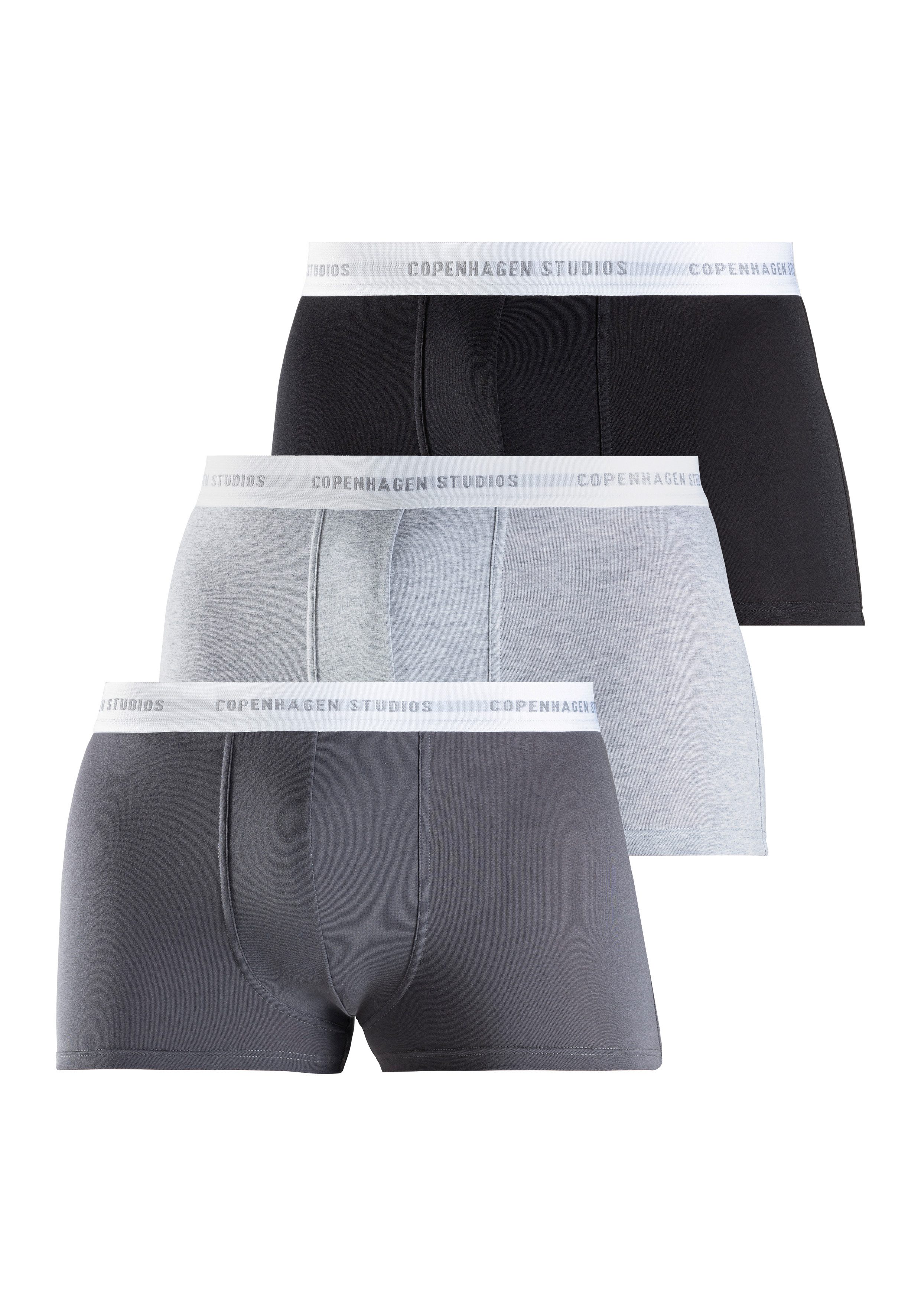 Copenhagen Studios Boxer Boxershorts für Herren (Packung, 3-St) mit weißem günstig online kaufen