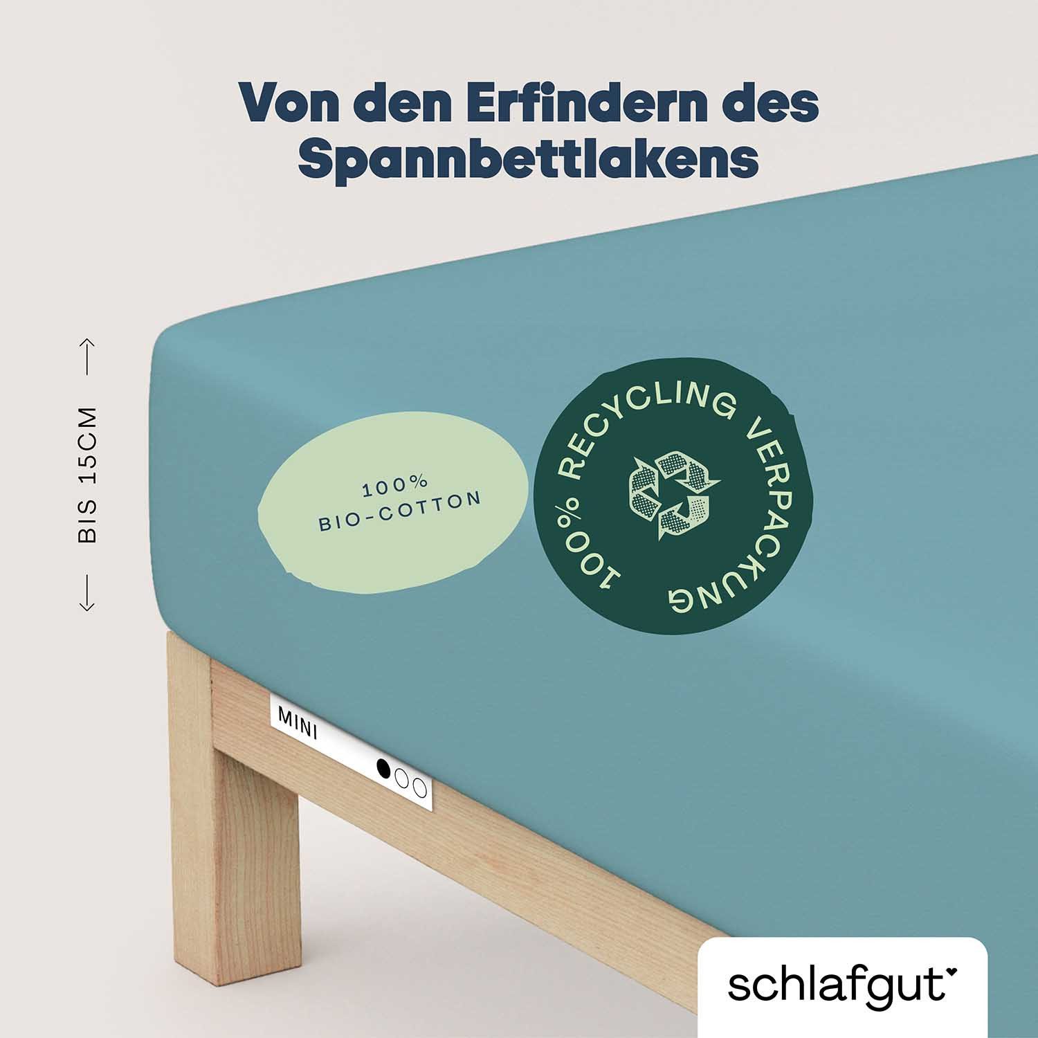 Schlafgut Spannbettlaken Casual Mini Spannbettlaken, Jersey, günstig online kaufen