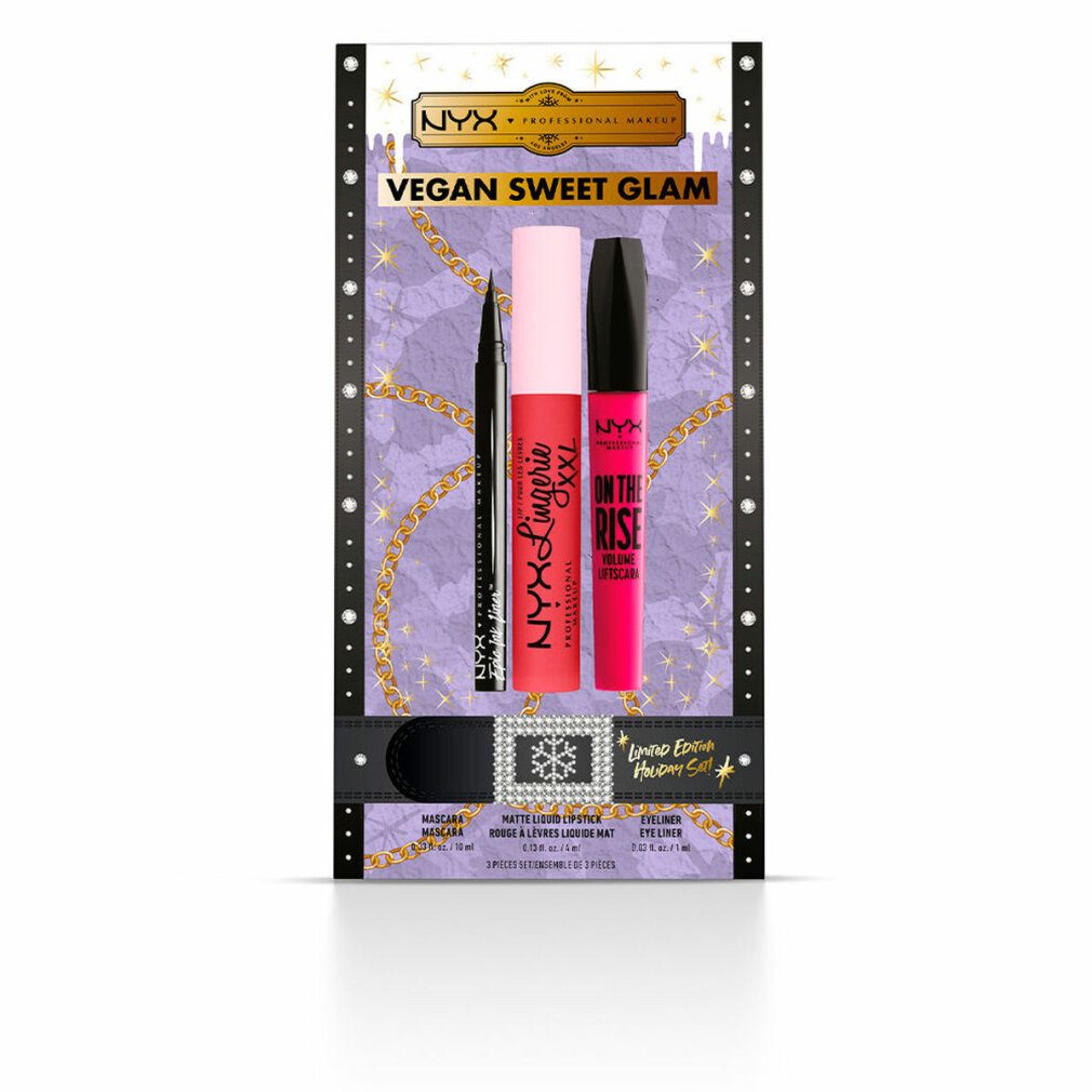 Nyx Professional Make Up Make-up Set Vegan Sweet Glam Limited Edition Lote 3 Piezas