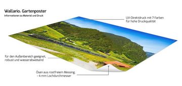 Wallario Sichtschutzzaunmatten Eisenbahn in einer Sommerlandschaft in der Schweiz