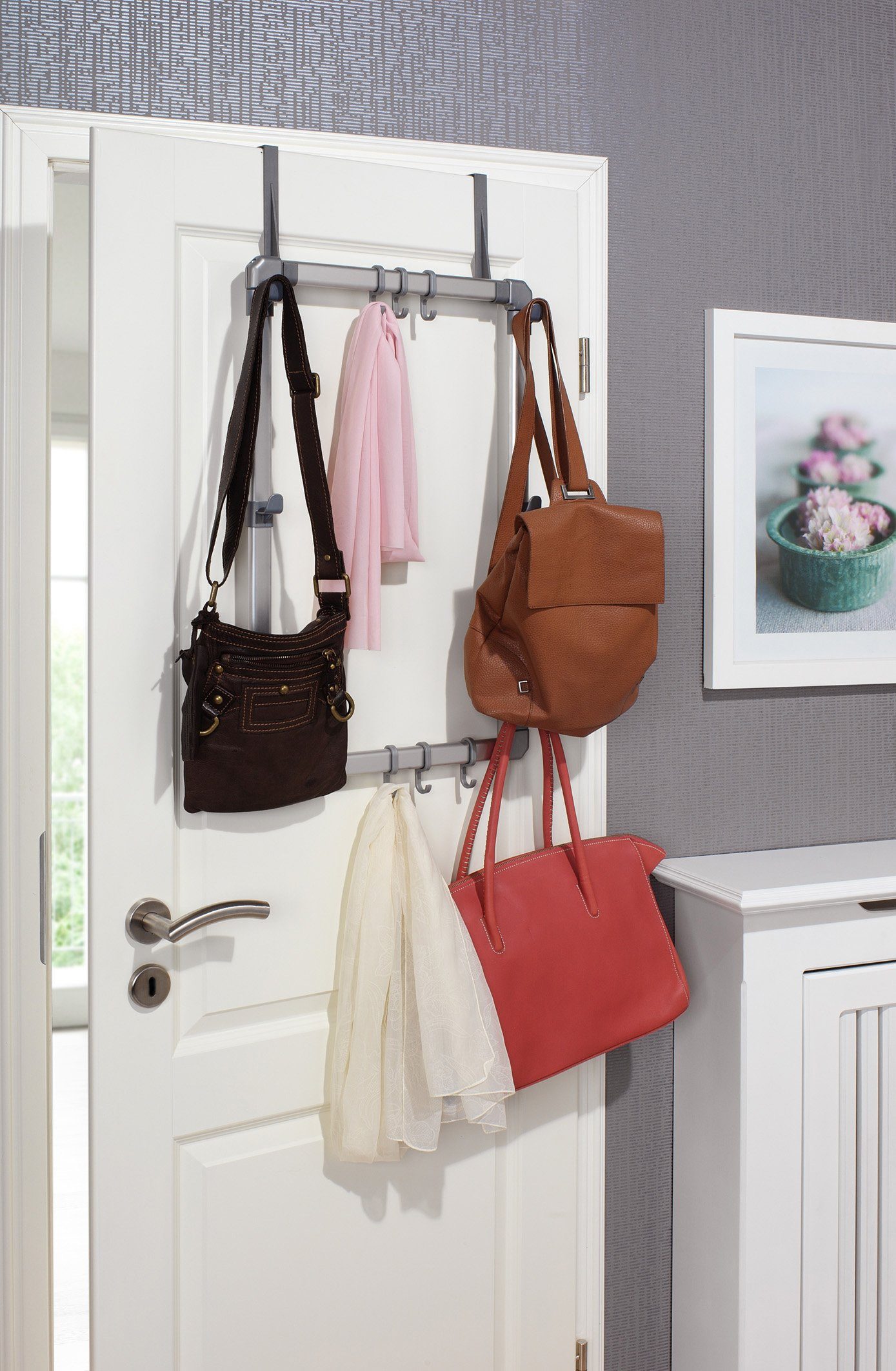 Ruco Türregal, Alumium/Kunststoff, mit 6 großen Haken günstig online kaufen