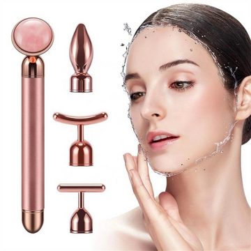 RefinedFlare Massagegerät Gold Stick Beauty Stick V Gesichtsmassagegerät, Beauty-Instrument Rose Crystal Jade