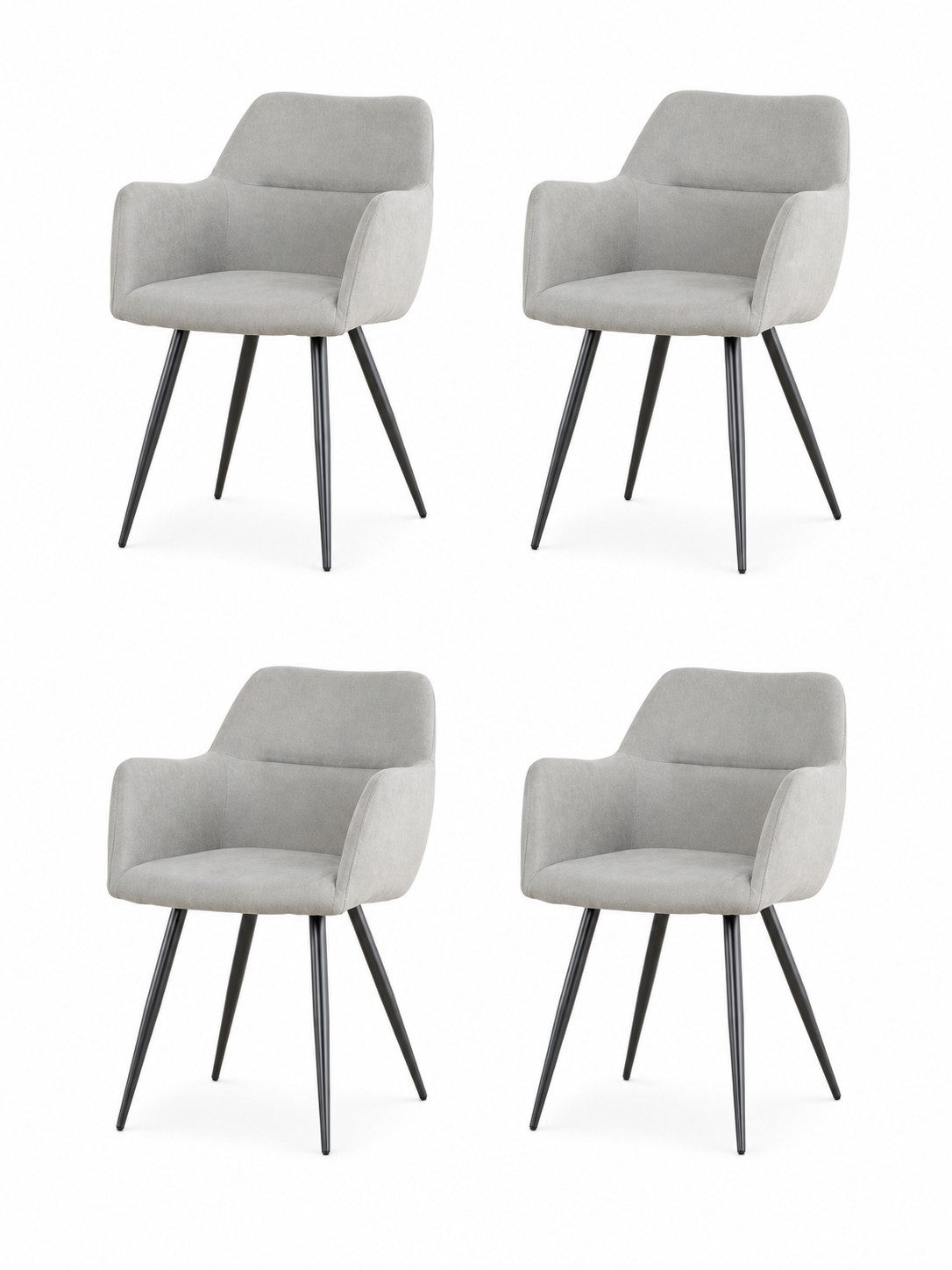 Lina® Esszimmerstuhl Nova Esszimmerstühle 2er Set – Modern, Komfortabel & Stilvoll (2er Set, 4 St), Ergonomisch geformt, moderne Rautensteppung, Stoffbezug