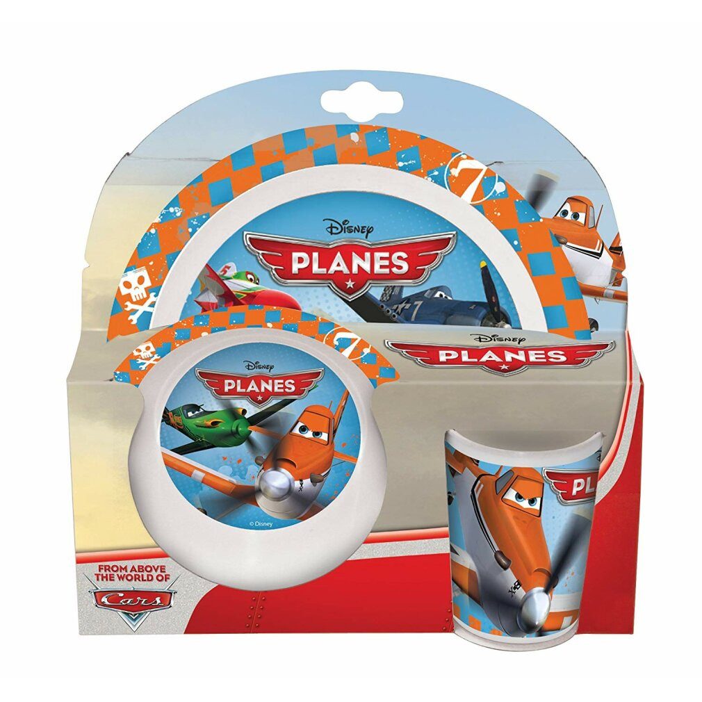 Storline Kindergeschirr-Set Disney Planes - 3-teiliges Melamin Set