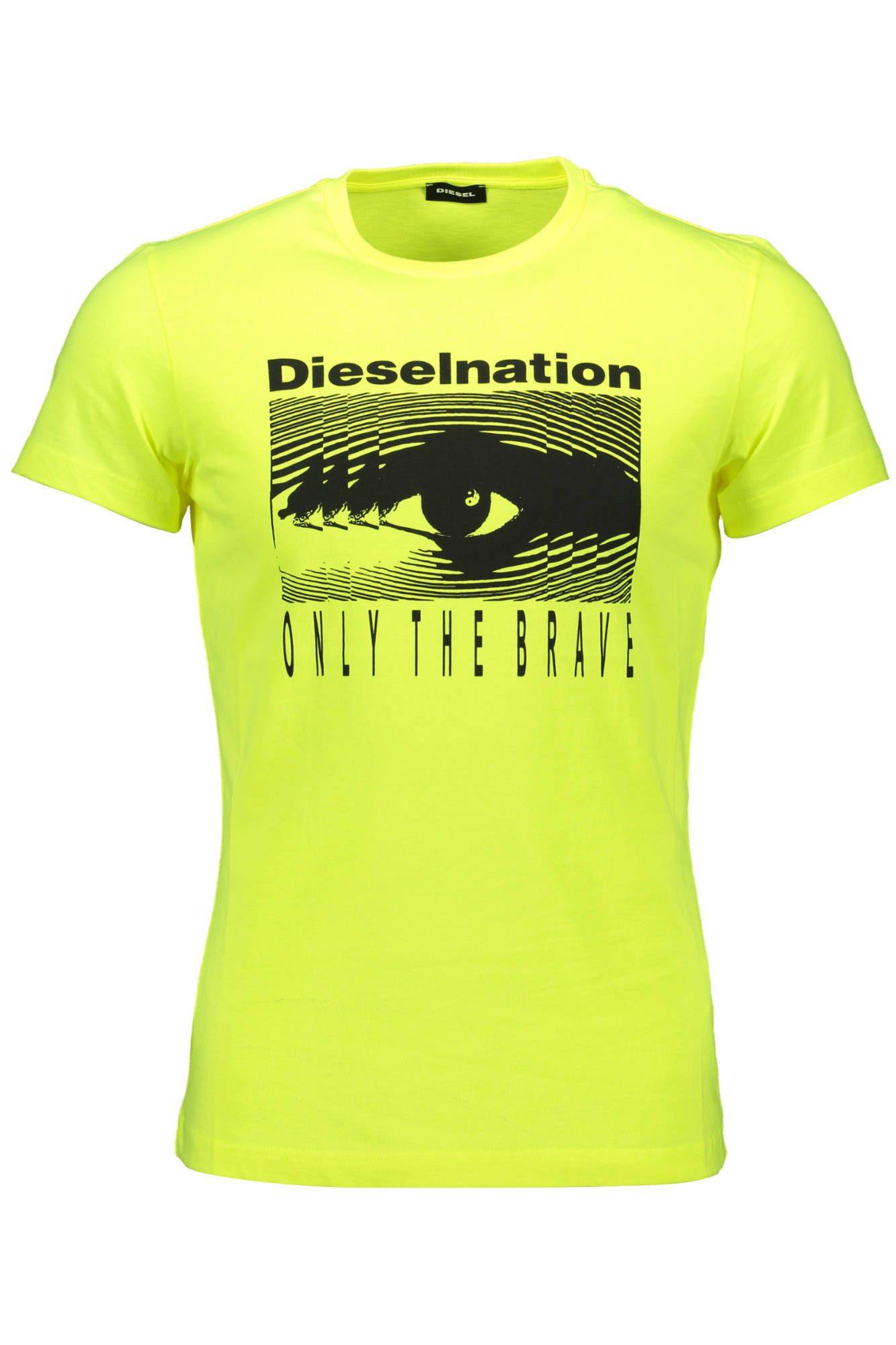 Diesel T-Shirt Herren Gelbes Kurzarm T-Shirt günstig online kaufen