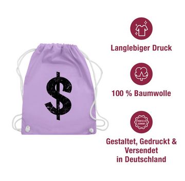 Shirtracer Turnbeutel Geldsack Dollarzeichen, Karneval & Fasching