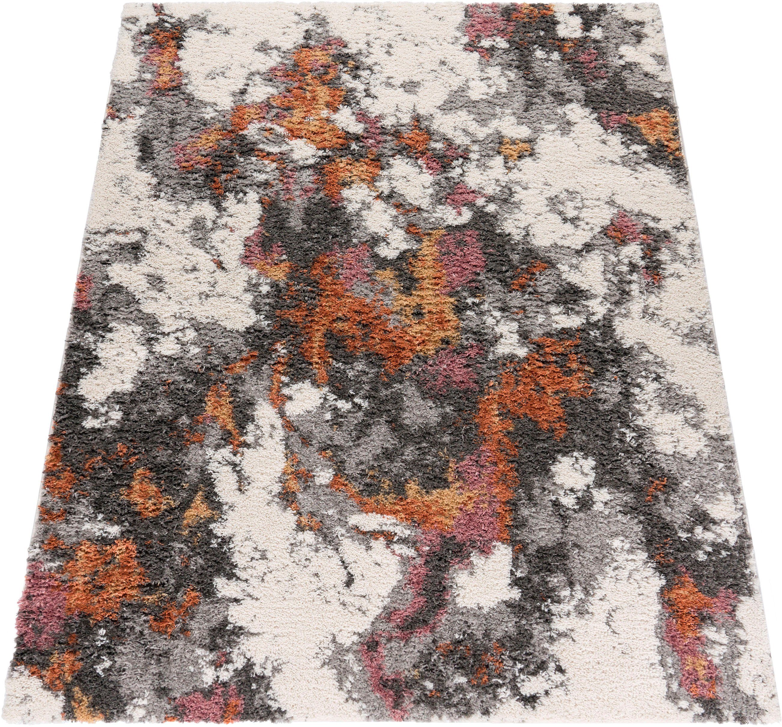 Paco Home Hochflor-Teppich Vincenza 281, rechteckig, Höhe: 34 mm, samtweich günstig online kaufen