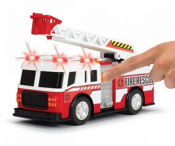 Dickie Toys Spielzeug-Krankenwagen Feuerwehr Feuerwehrauto mit Licht Sound Leiter ausziehbar und drehbar