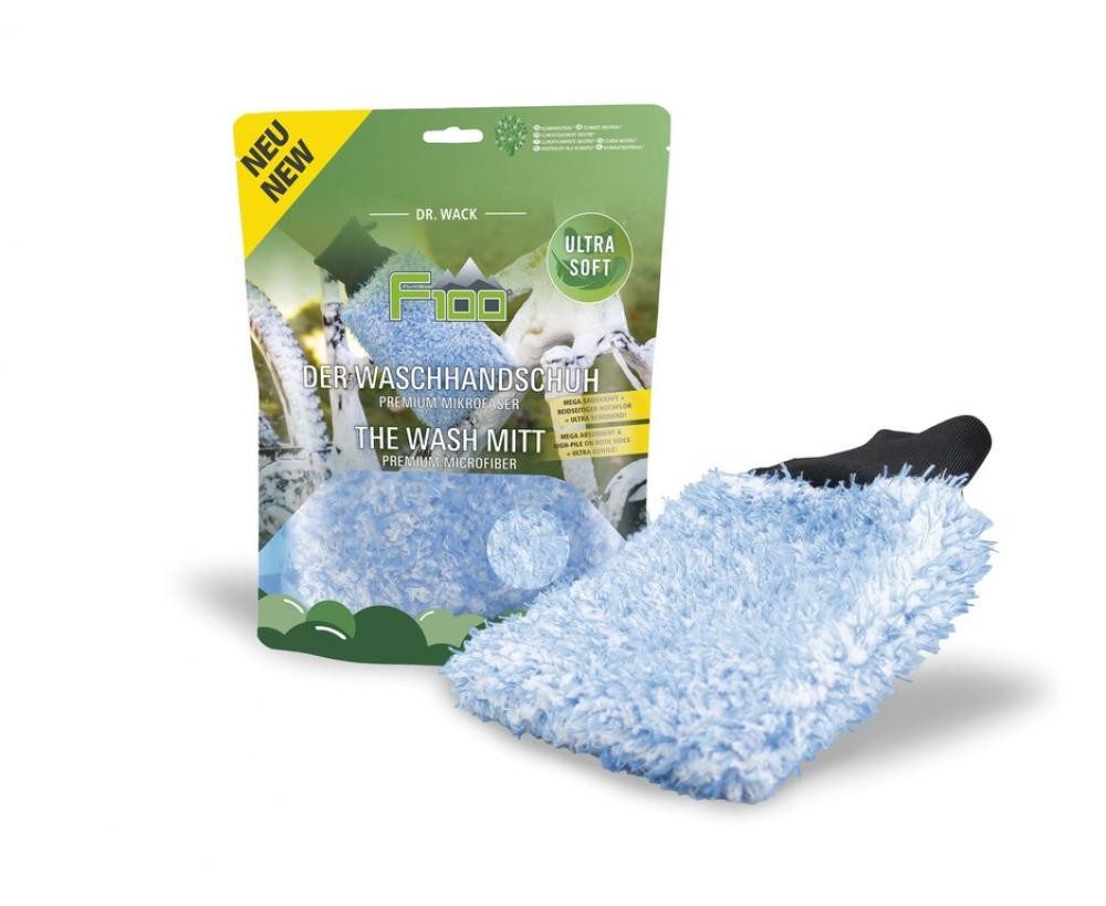 DR WACK Fahrradöl F100 DER Waschhandschuh, 1 Stück, Mikrofaser, F 100, 8183