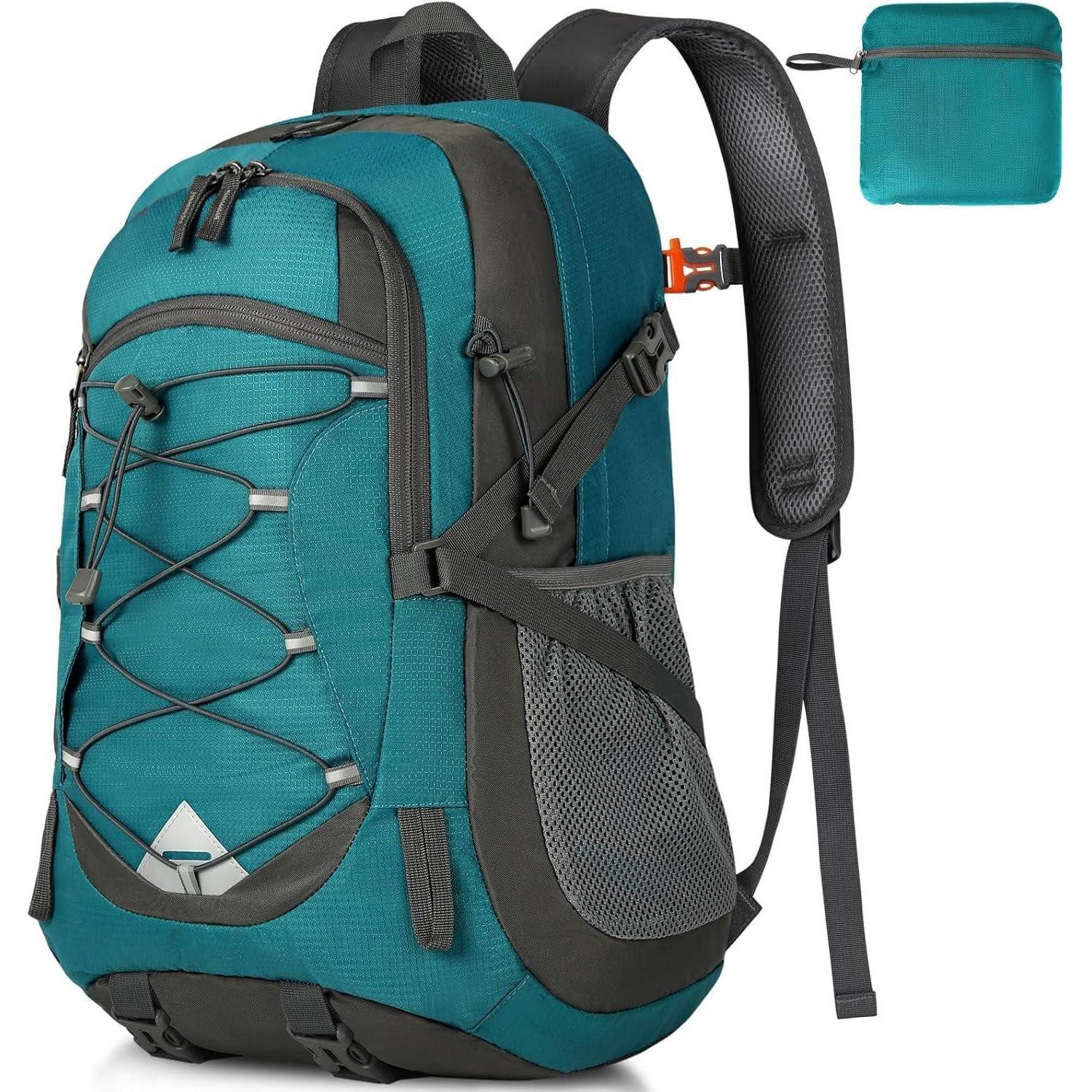 Wanderrucksack Wanderrucksack 40L Damen Herren Leicht Wasserdicht Faltbar