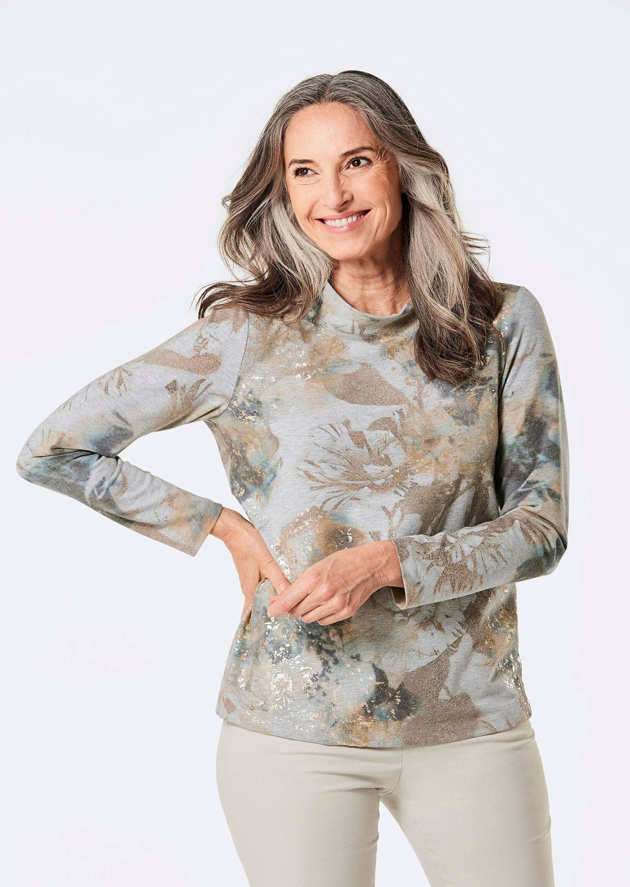 Print-Shirt Kurzgröße: Sweatshirt