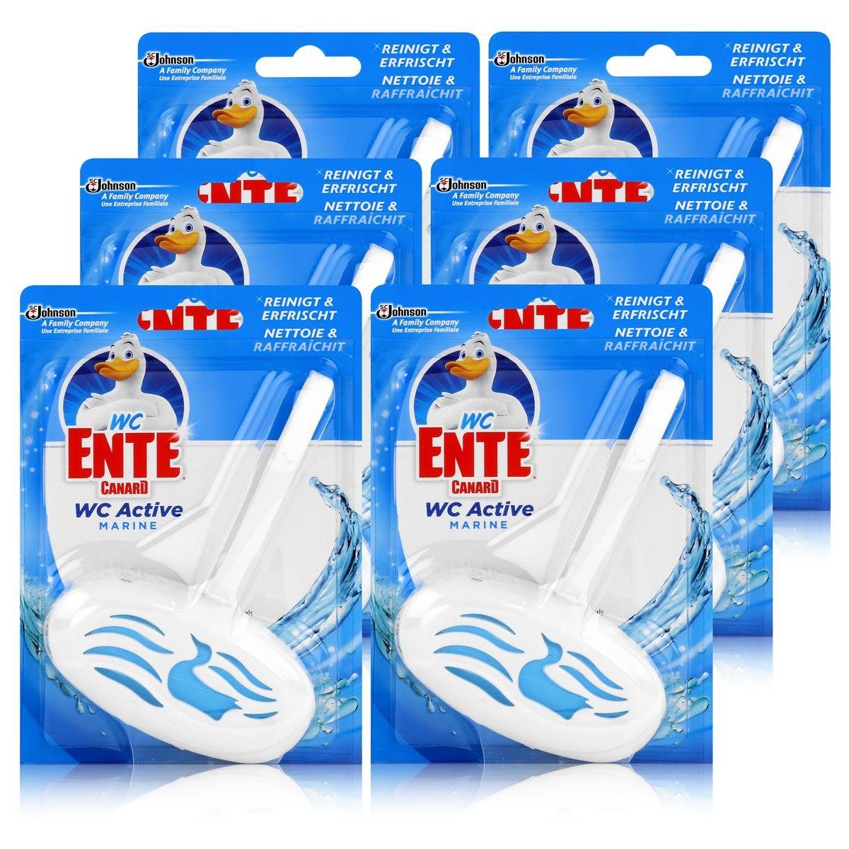WC Ente WC Active Einhänger Marine 40g WC-Frische (6er Pack) WC-Reiniger