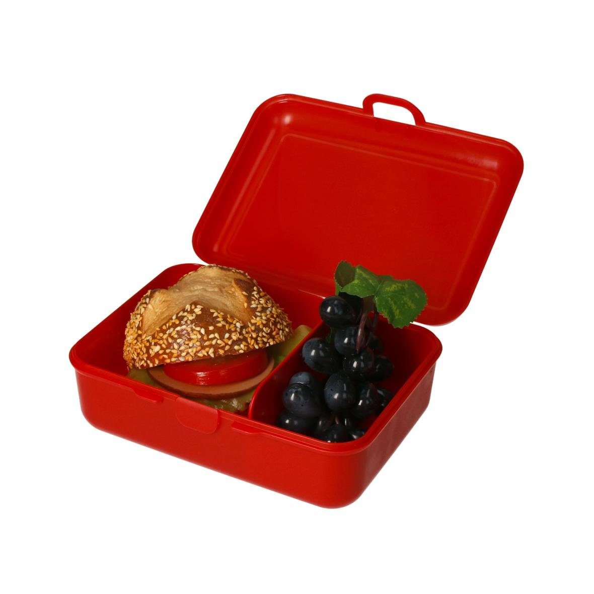 elasto Lunchbox "School-Box" 1600 ml Vorratsdose mit Trennschale Made in Germany