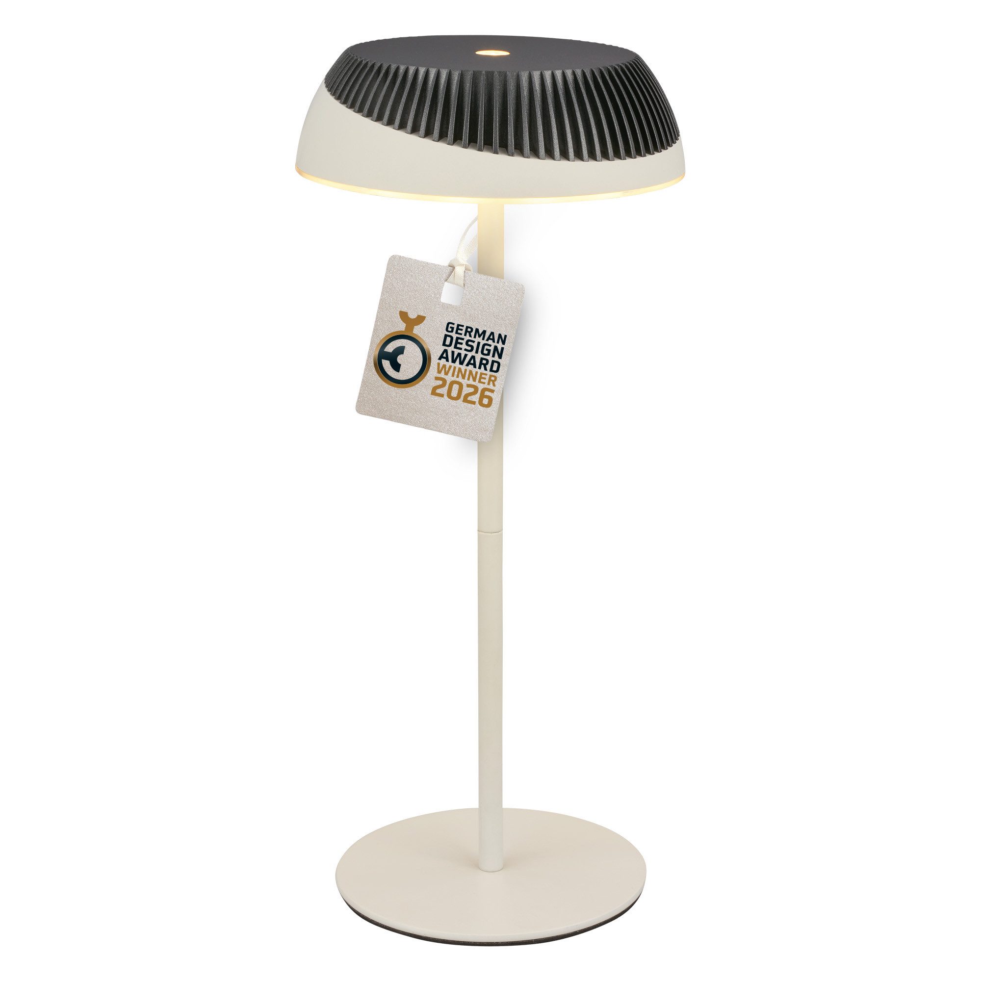 Briloner Leuchten LED Tischleuchte Tischlampe kabellos Akku USB-C Touch dimmbar Design Award, LED wechselbar, Warmweiß, 14x32 cm, Akku tauschbar, Indoor/Outdoor, Wohnzimmer, Flur, Balkon