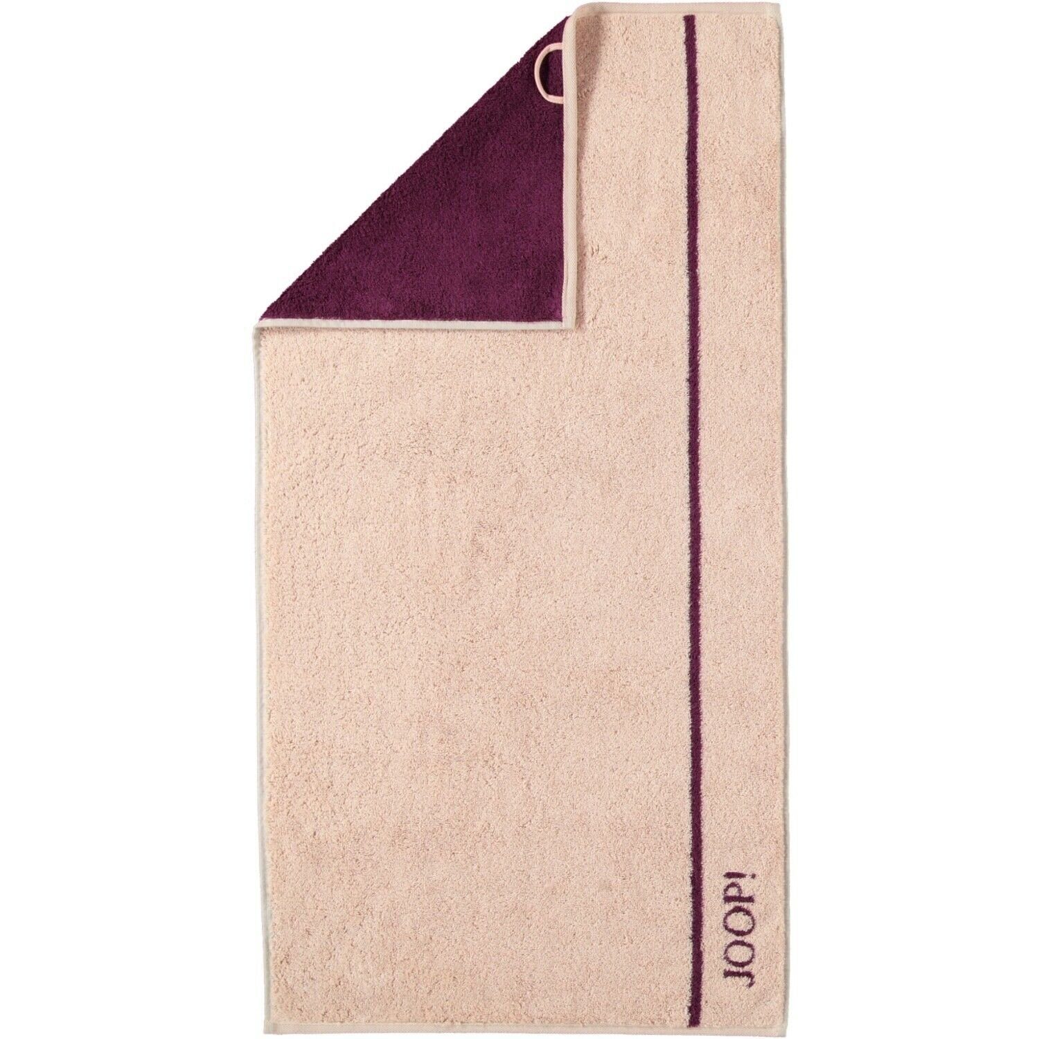 JOOP! Duschtuch Joop! Duschtuch Badetuch 80x150 Lines Doubleface blush rosa 1680-38, Baumwolle (1-St)