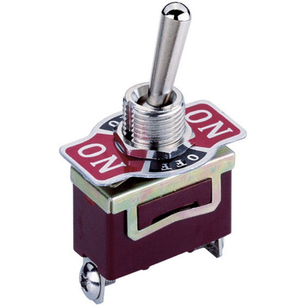 TRU COMPONENTS Schalter TRU COMPONENTS 701165 KN3 Kippschalter 250 V/AC 10 A 1 x Ein/Aus/Ein (KN3)