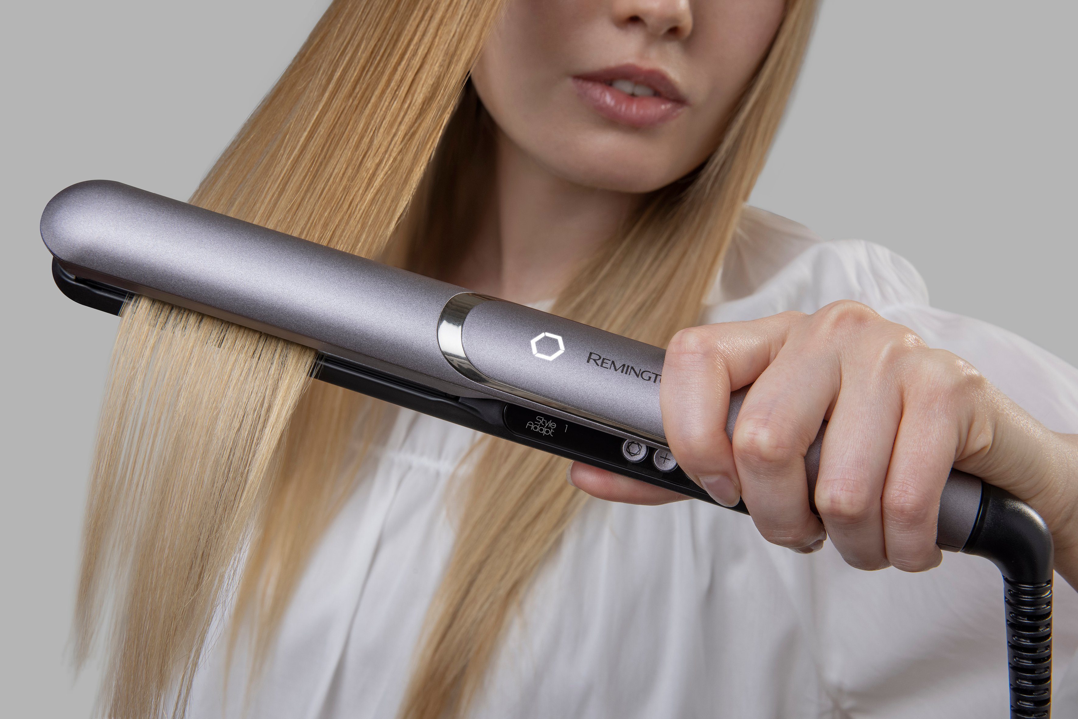 Remington Glätteisen PROluxe You™ S9880 Keramik-Beschichtung, lernfähiger Haarglätter, Memory Funktion, 2 StyleAdapt™ Nutzerprofile lila