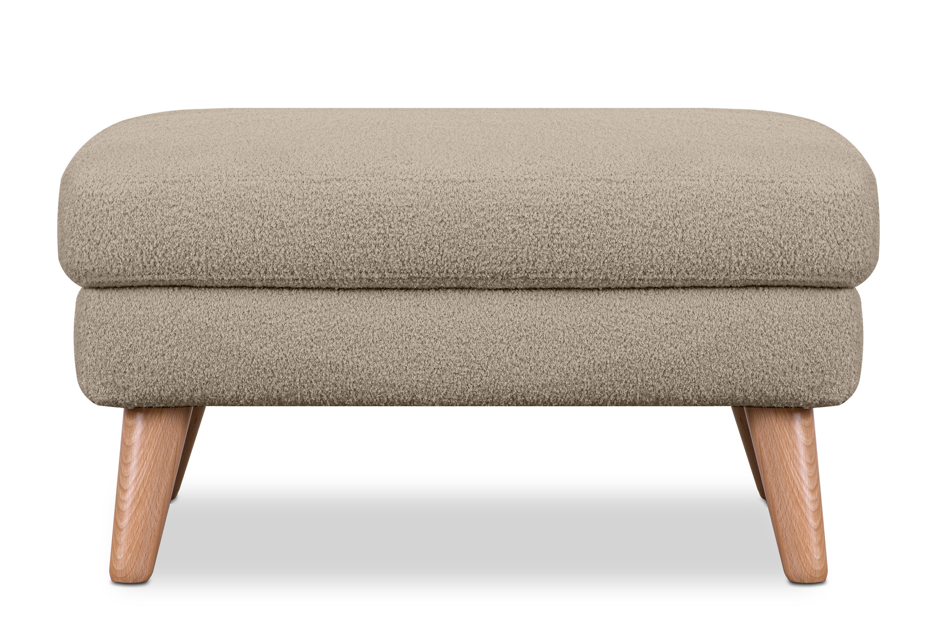 KONSIMO® Sitzhocker TAGIO hergestellt in Europa, 5 Jahre Garantie (Sitzhoker), Scandi-Stil, Gestell aus Massivholz – Bild 2 von 5