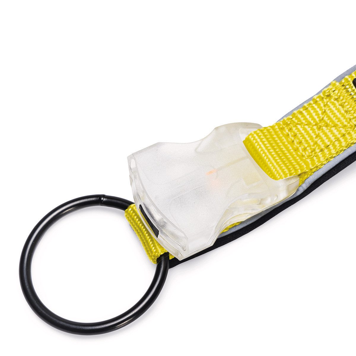 Beeztees Hunde-Halsband Hundehalsband Parinca Safety Gear LED Nylon gelb
