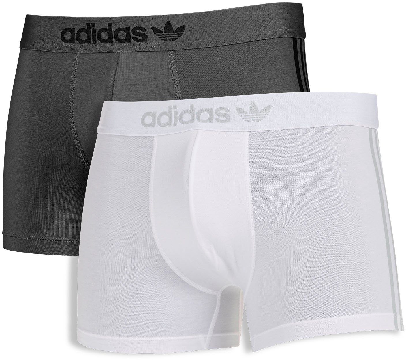 adidas Originals Trunk (Packung, 2-St) mit Logoschriftzug weiß anthrazit