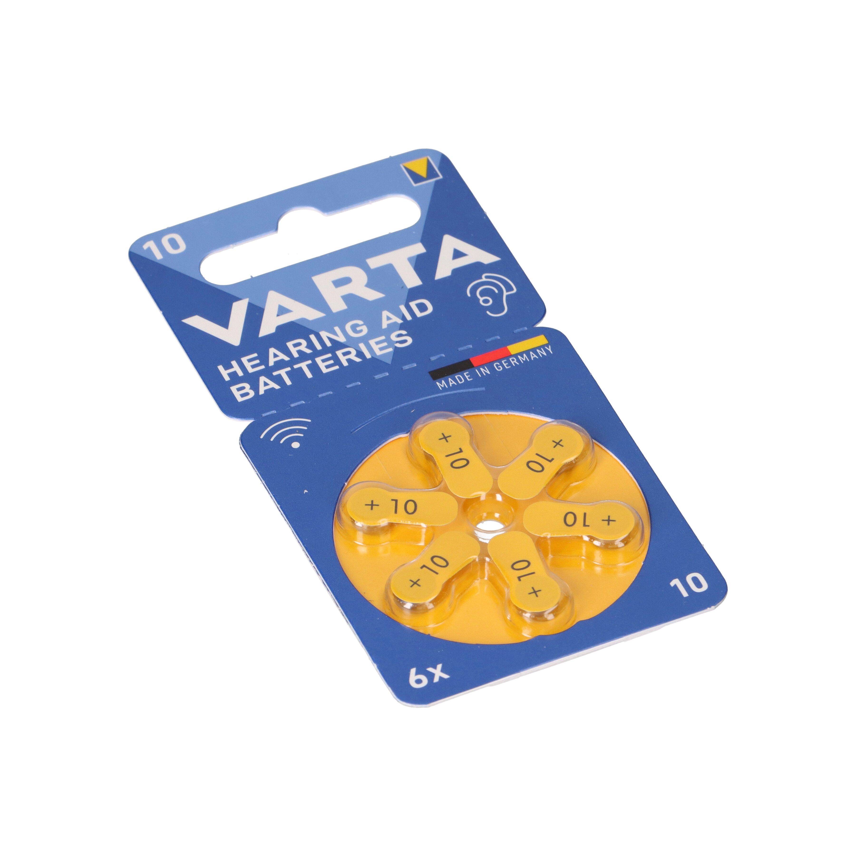 VARTA Varta Hearing Aid Batterie 10 PR70 Hörgerätebatterie Batterie