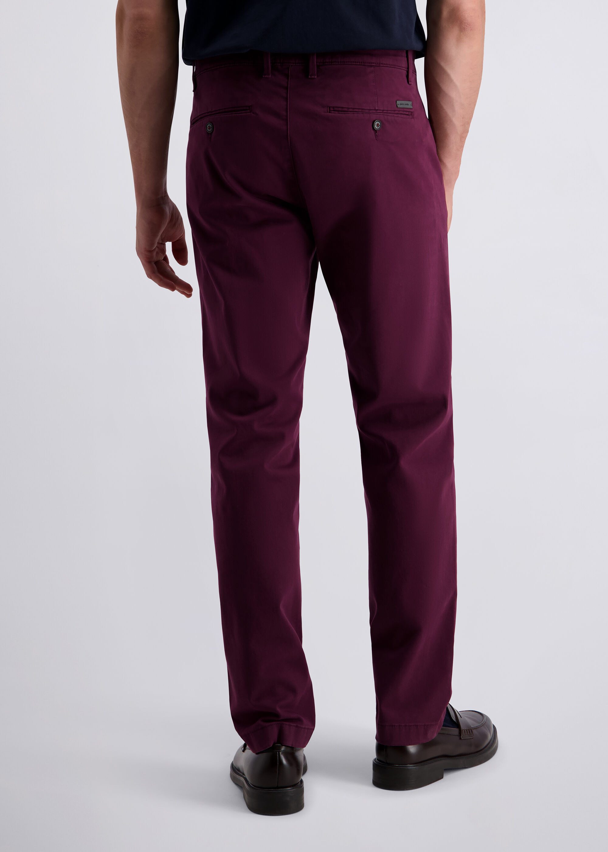 Pierre Cardin Chinohose Calais (1-tlg) mit Dornschlaufe für die Gürtelschnalle