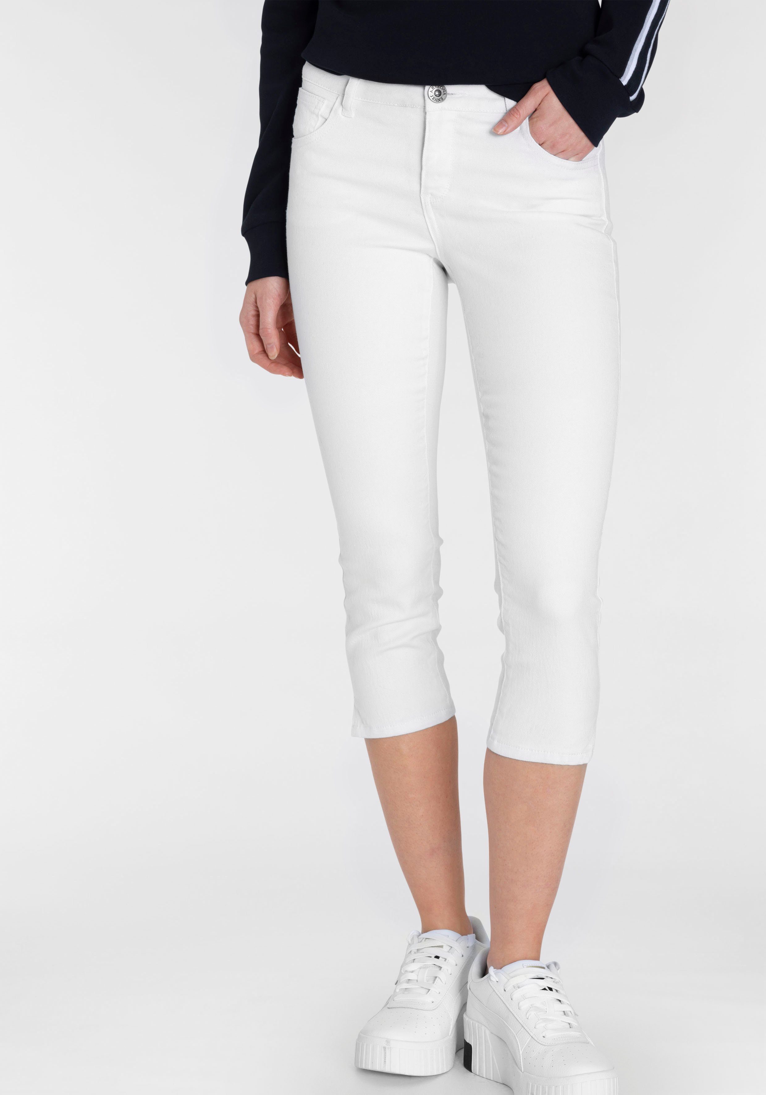 Arizona Caprijeans Ultra-Stretch Mid-Waist