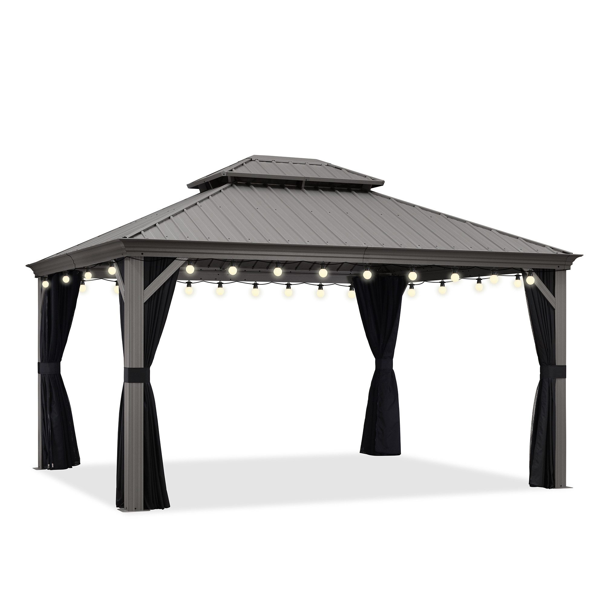 PURPLE LEAF Pavillon Hardtop Aluminium Gazebo günstig online kaufen