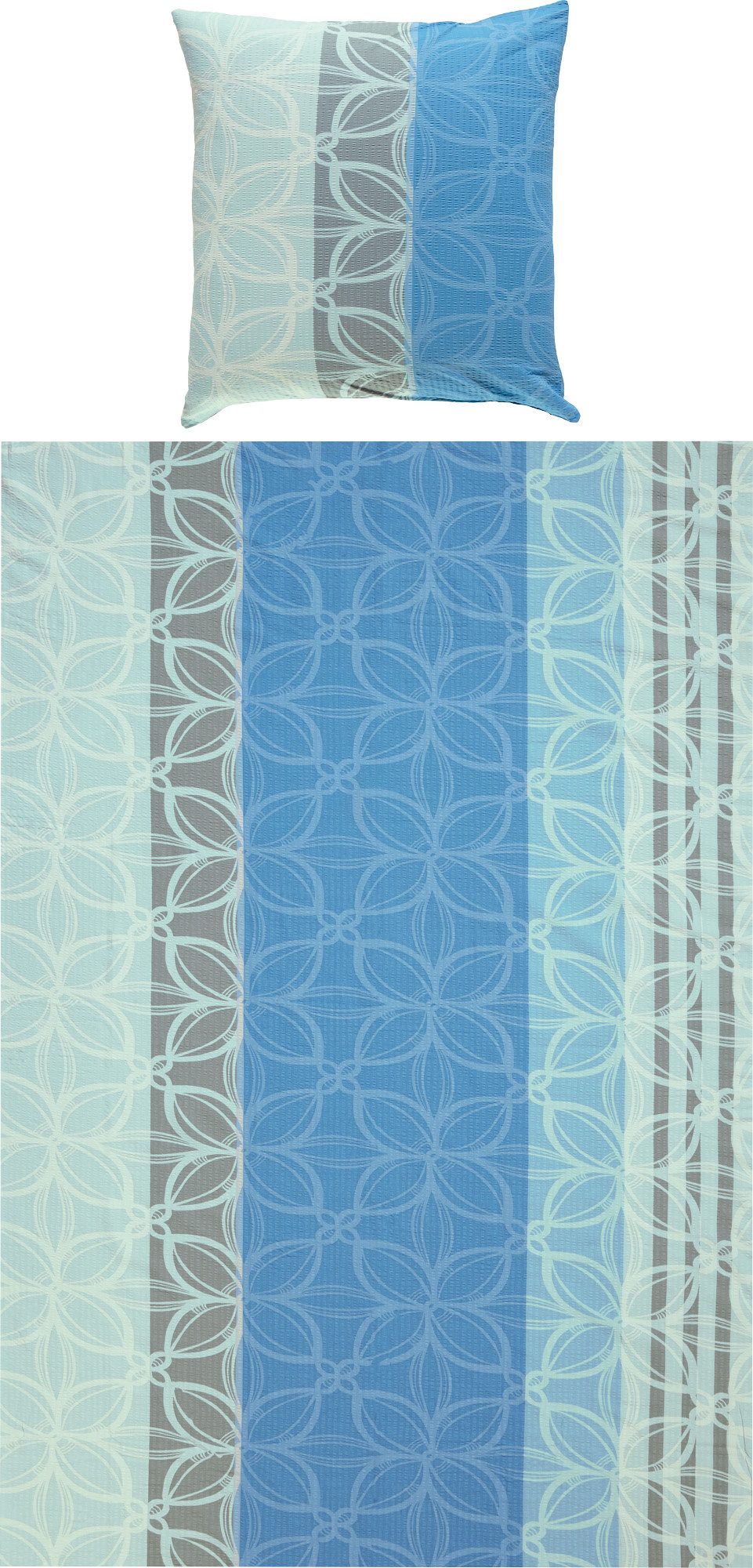 Erwin Müller Bettwäsche Bettwäsche, Seersucker, Seersucker Streifen/Grafik