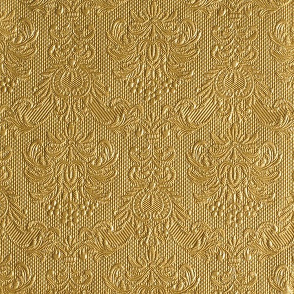 Ambiente Luxury Paper Products Papierserviette 15 Servietten Elegance gold 33x33cm, (15 St)